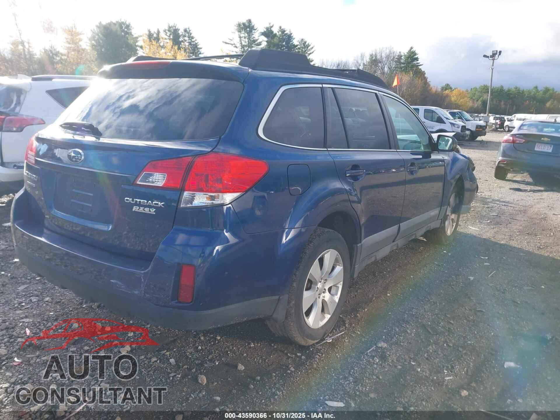 SUBARU OUTBACK 2010 - 4S4BRBCC8A3372617