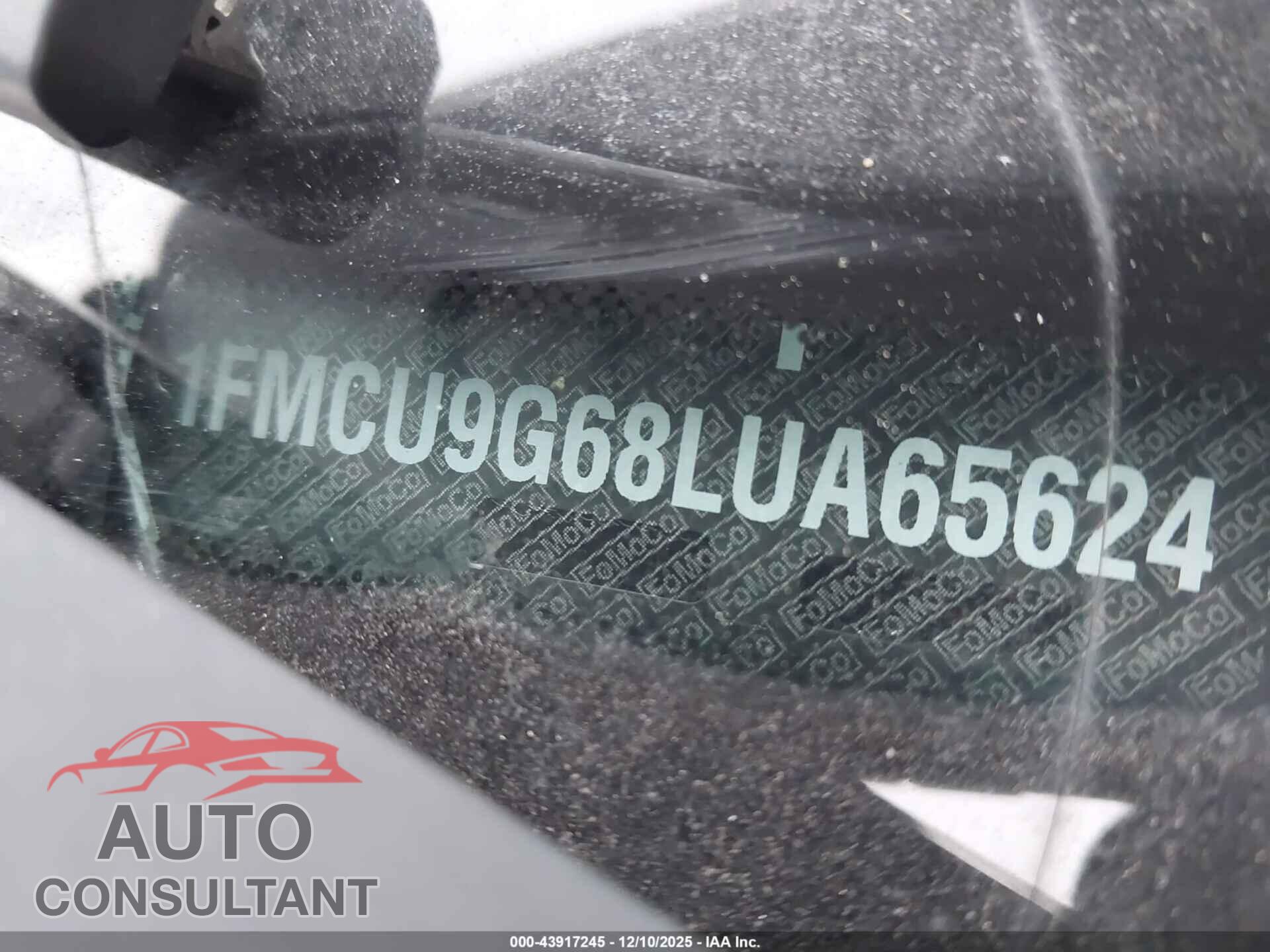 FORD ESCAPE 2020 - 1FMCU9G68LUA65624