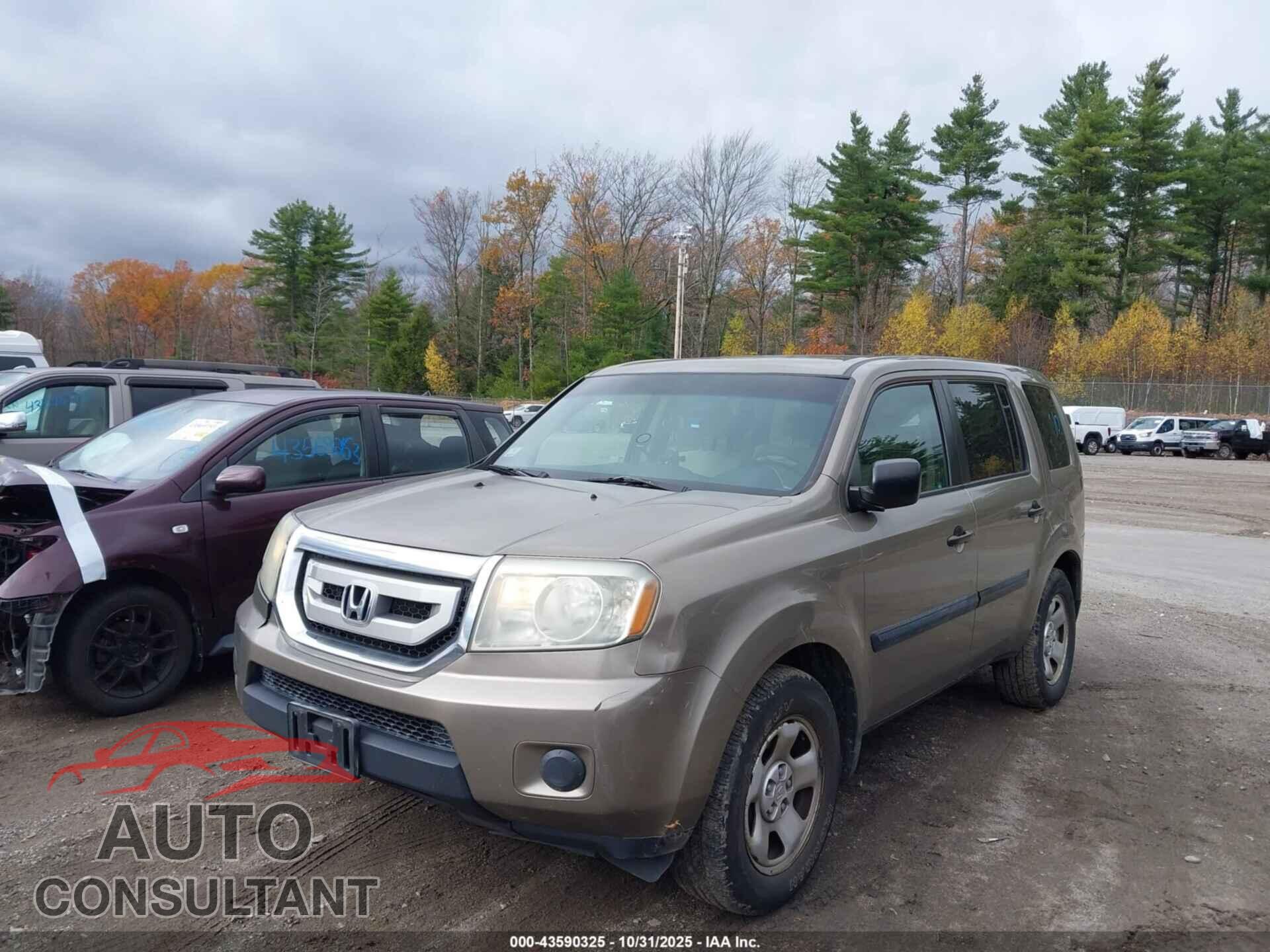 HONDA PILOT 2011 - 5FNYF4H21BB033317