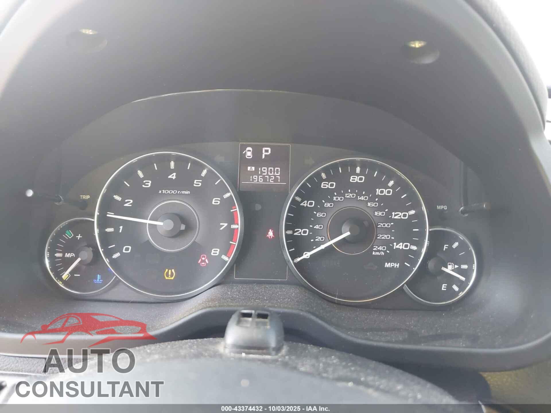 SUBARU OUTBACK 2011 - 4S4BRCCC7B3335954
