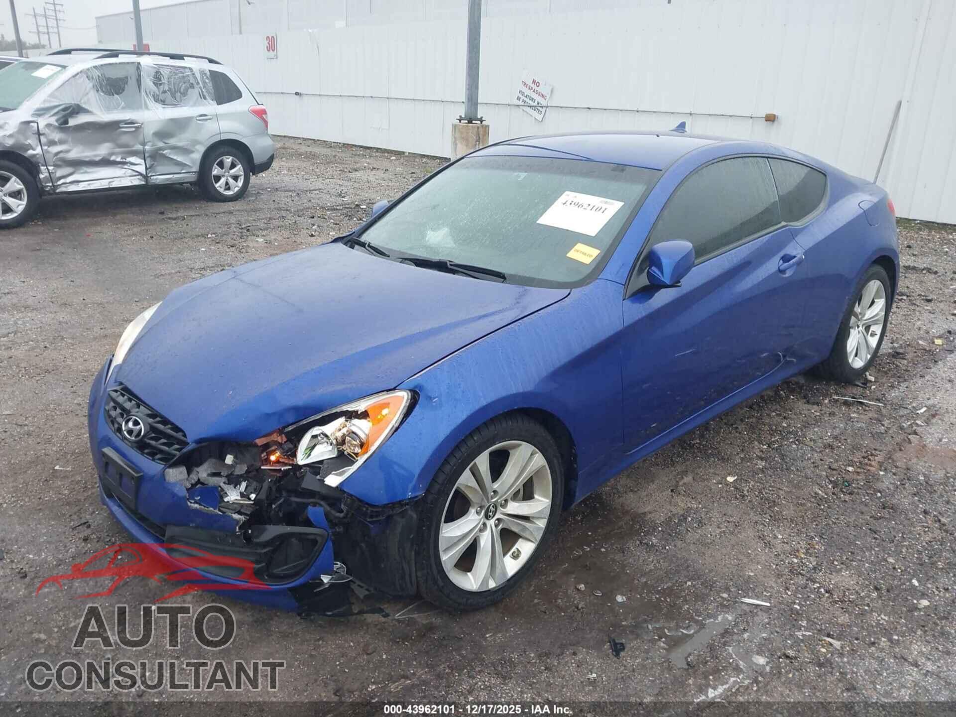 HYUNDAI GENESIS 2012 - KMHHT6KD2CU079225