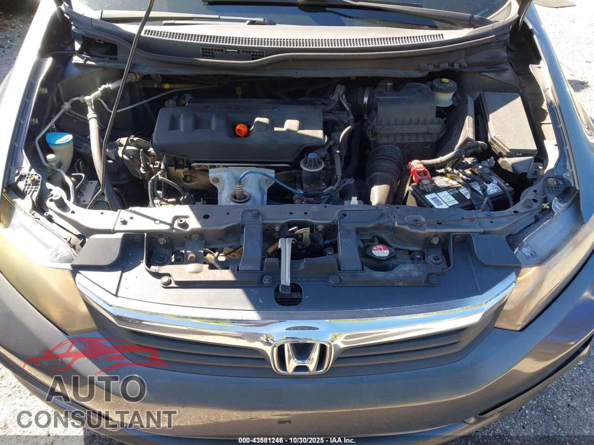 HONDA CIVIC 2012 - 19XFB2F84CE025184