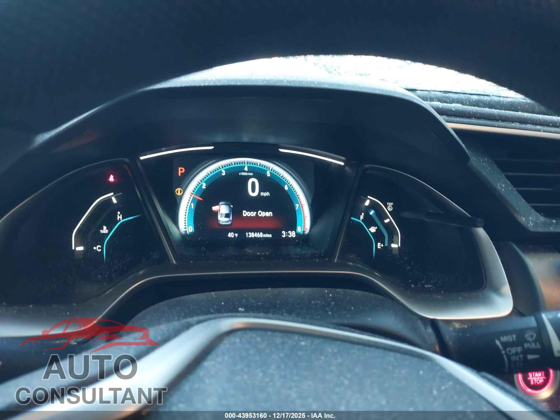 HONDA CIVIC 2017 - 2HGFC2F71HH562256
