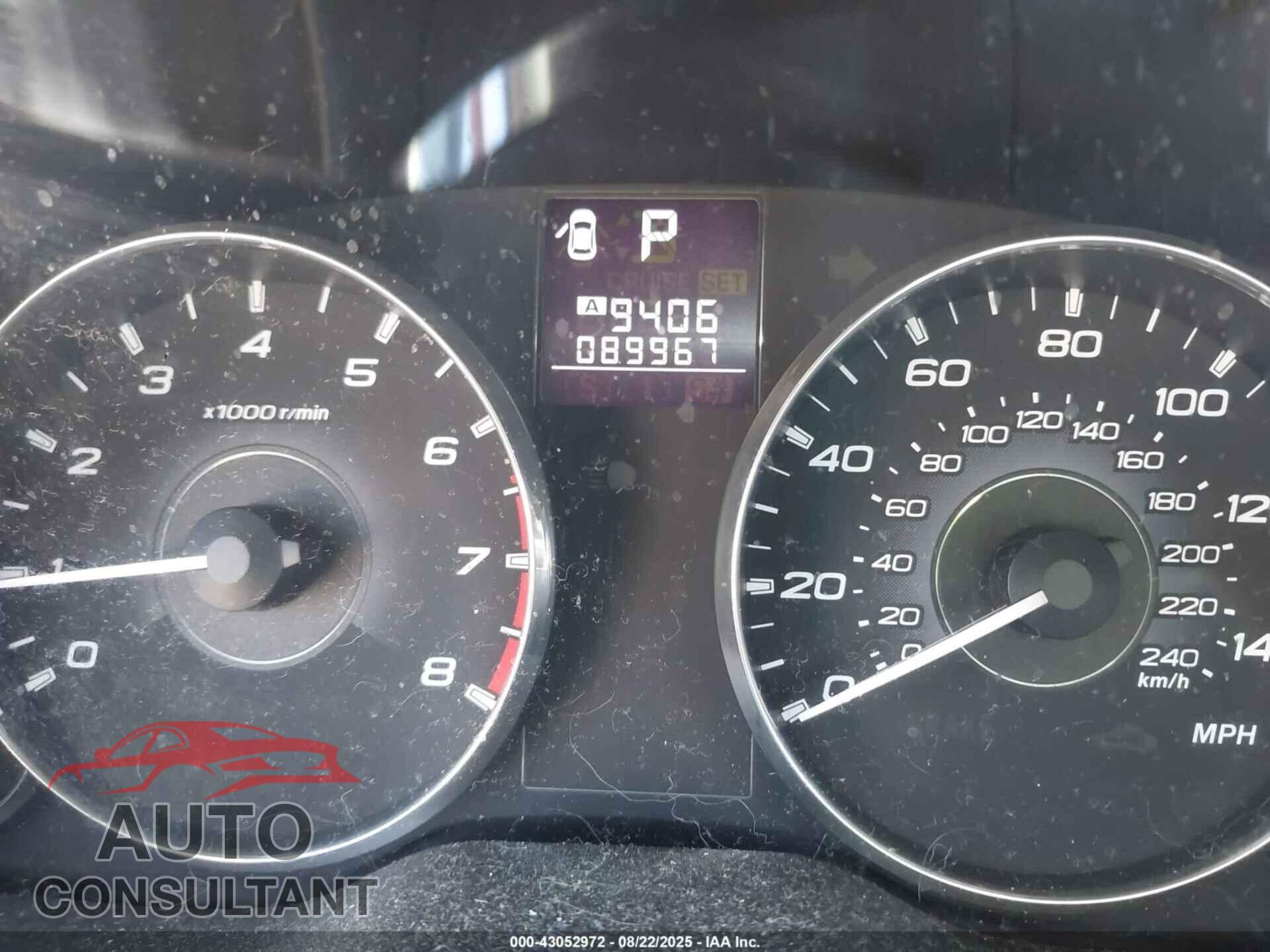 SUBARU OUTBACK 2012 - 4S4BRCCC8C3233046