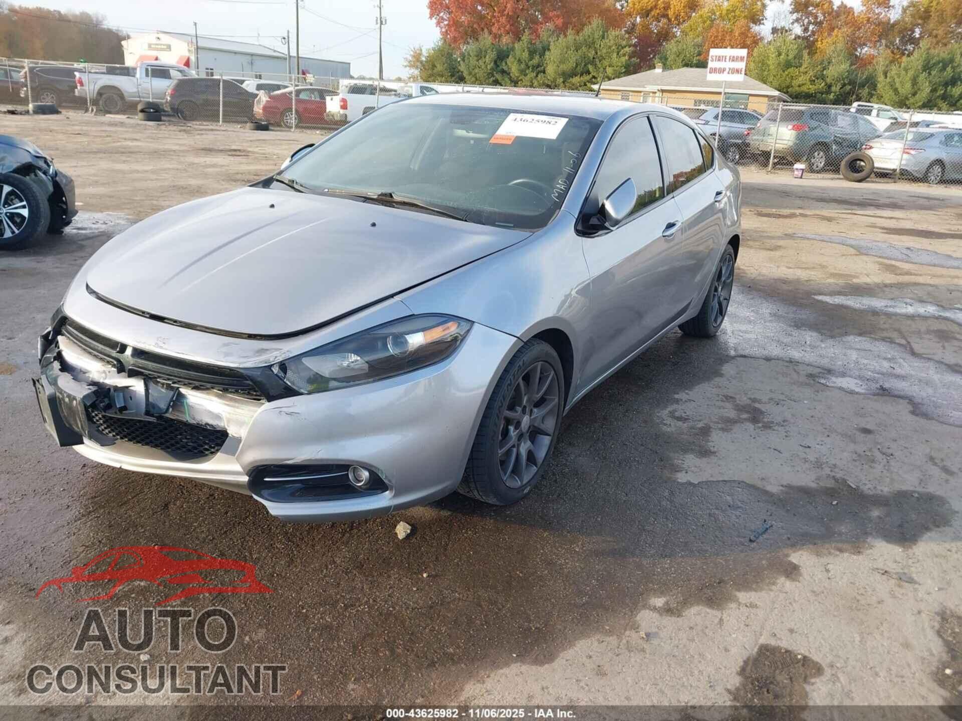 DODGE DART 2016 - 1C3CDFBB8GD507674