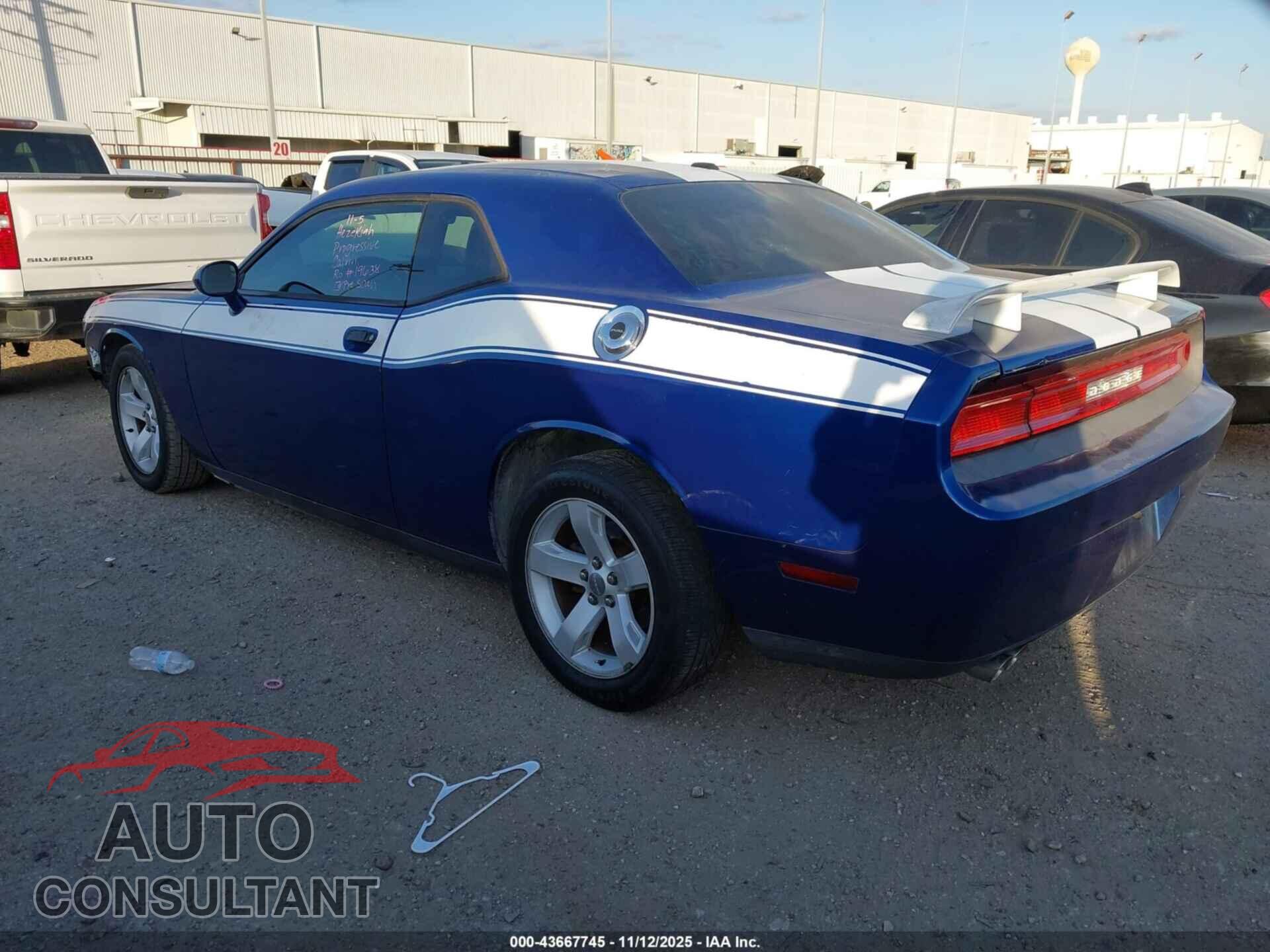 DODGE CHALLENGER 2012 - 2C3CDYAG8CH239232