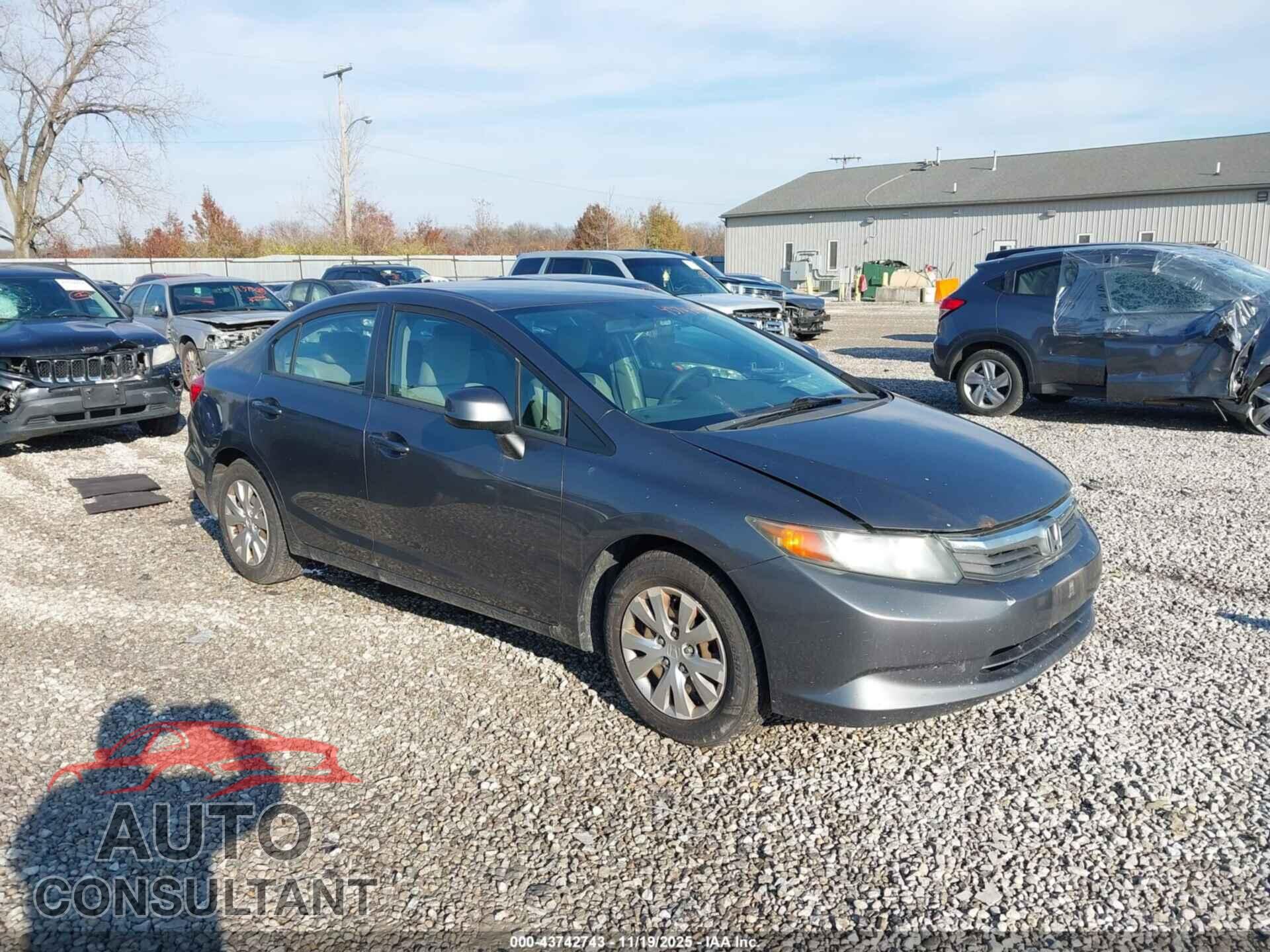 HONDA CIVIC 2012 - 19XFB2F52CE068783