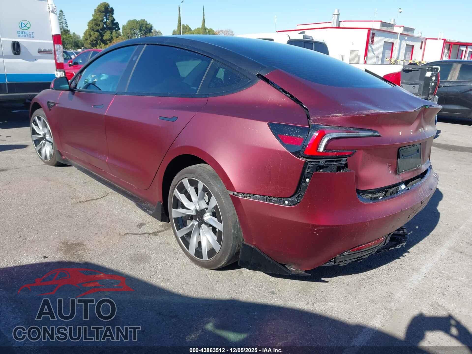 TESLA MODEL 3 2025 - 5YJ3E1EA8SF046427