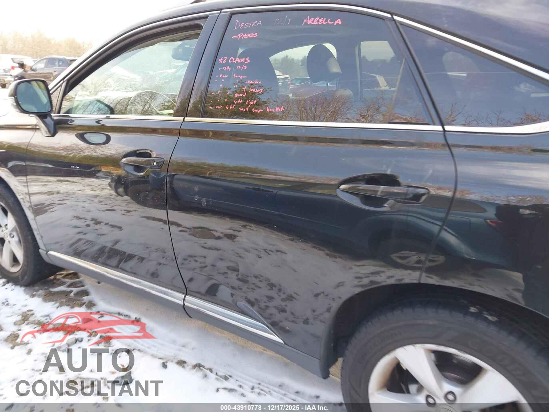 LEXUS RX 350 2013 - 2T2BK1BA2DC211237