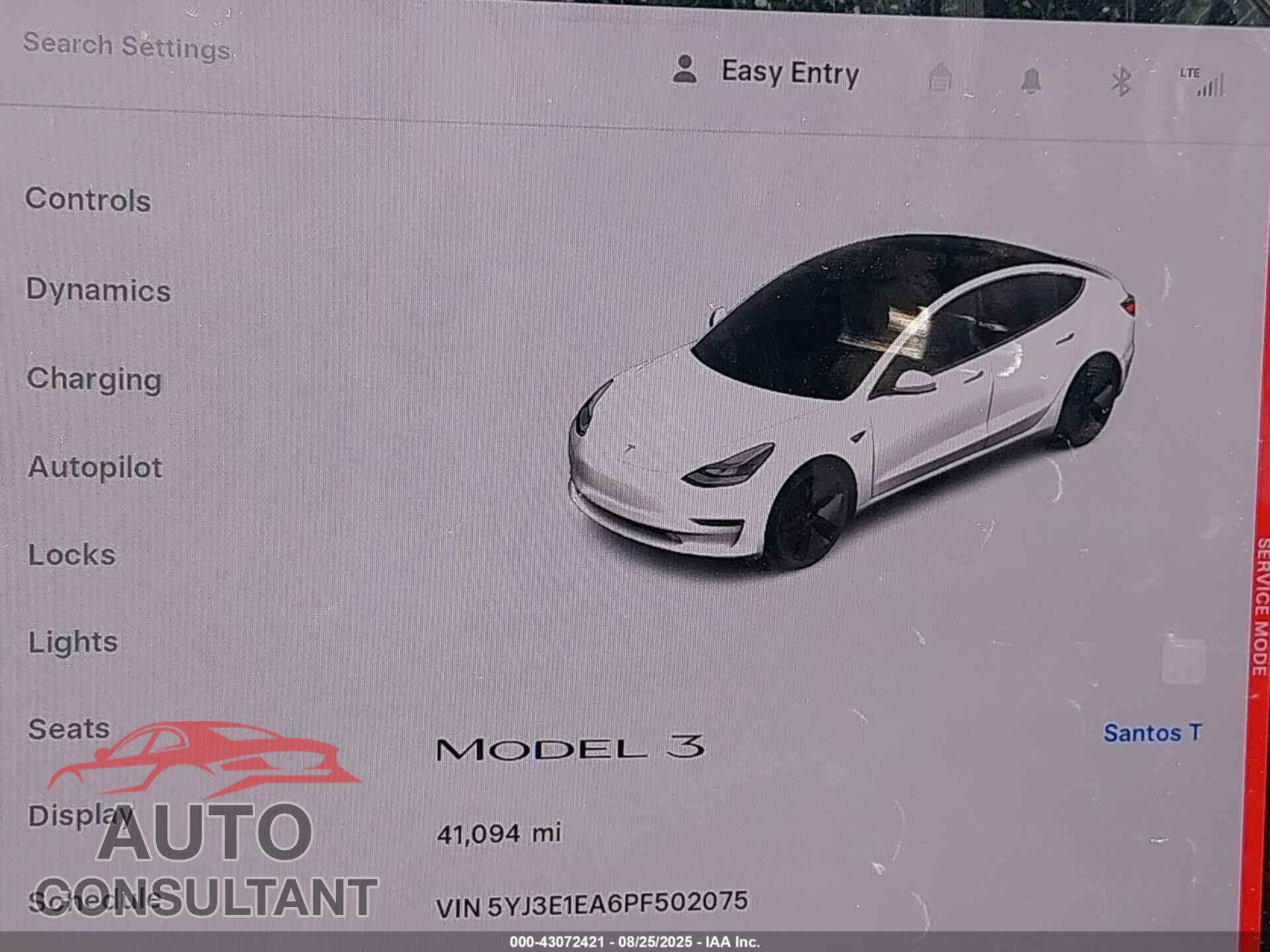 TESLA MODEL 3 2023 - 5YJ3E1EA6PF502075