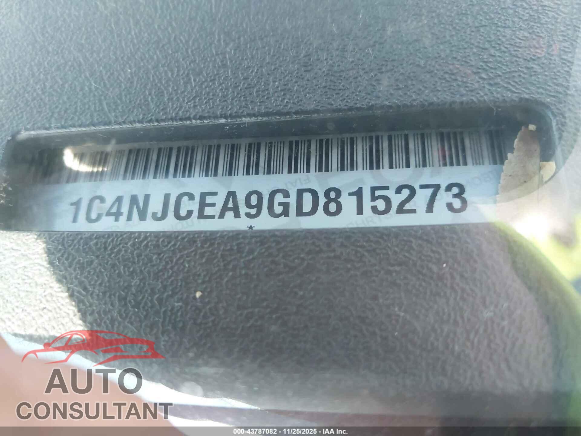 JEEP COMPASS 2016 - 1C4NJCEA9GD815273