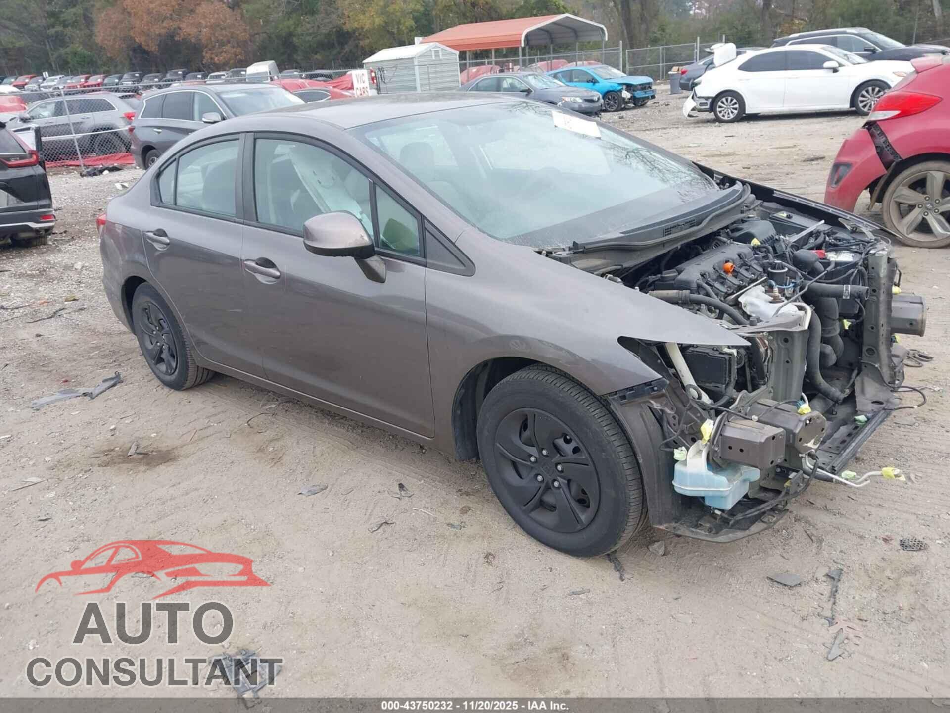 HONDA CIVIC 2013 - 19XFB2F5XDE248224
