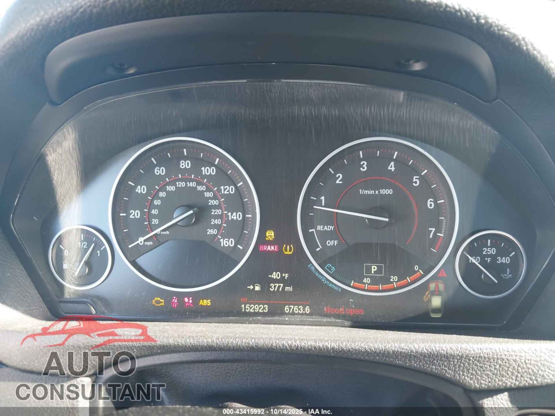 BMW 328I 2015 - WBA3A5C5XFF608397