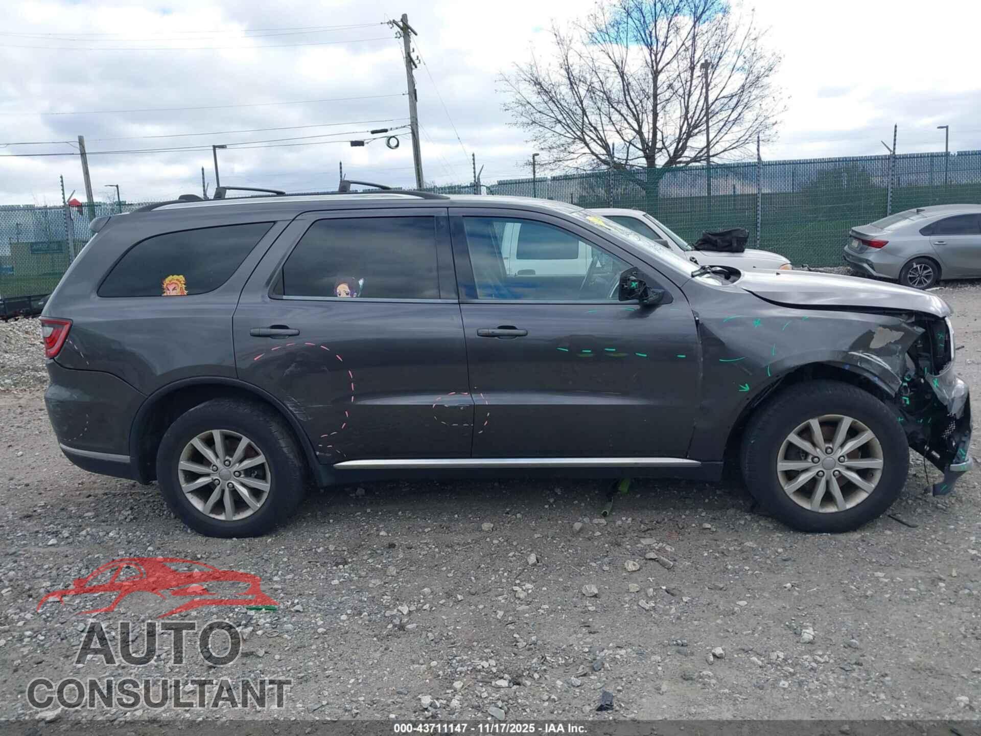 DODGE DURANGO 2015 - 1C4RDJAG9FC843327