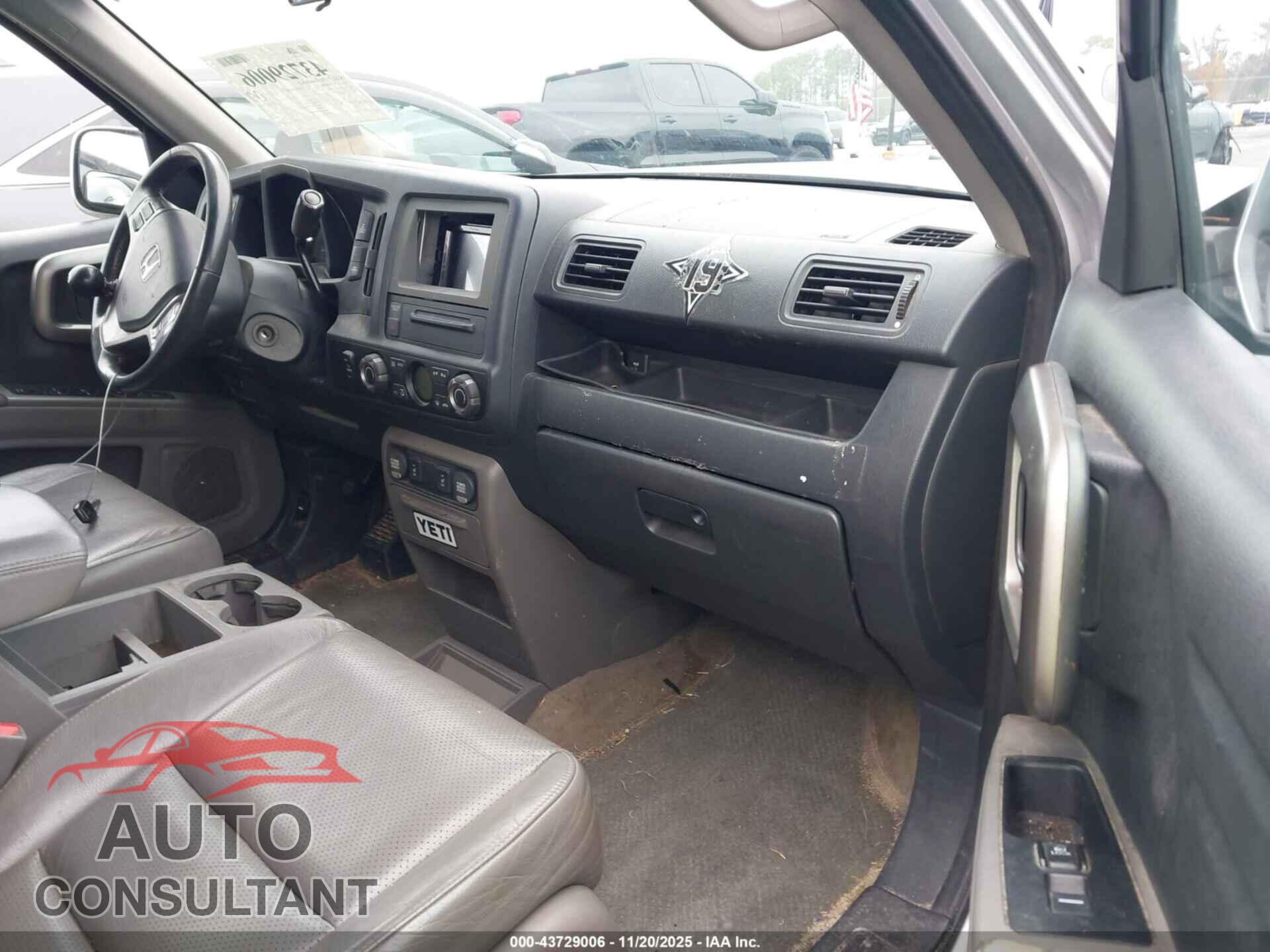HONDA RIDGELINE 2012 - 5FPYK1F50CB452193