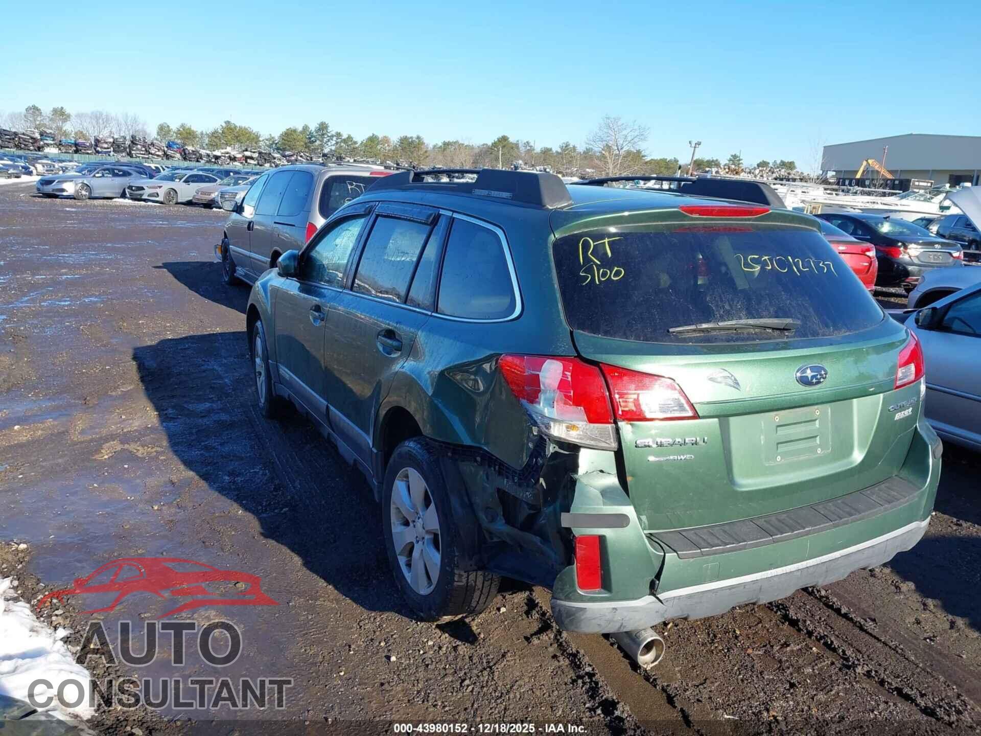 SUBARU OUTBACK 2010 - 4S4BRBKC6A3336765