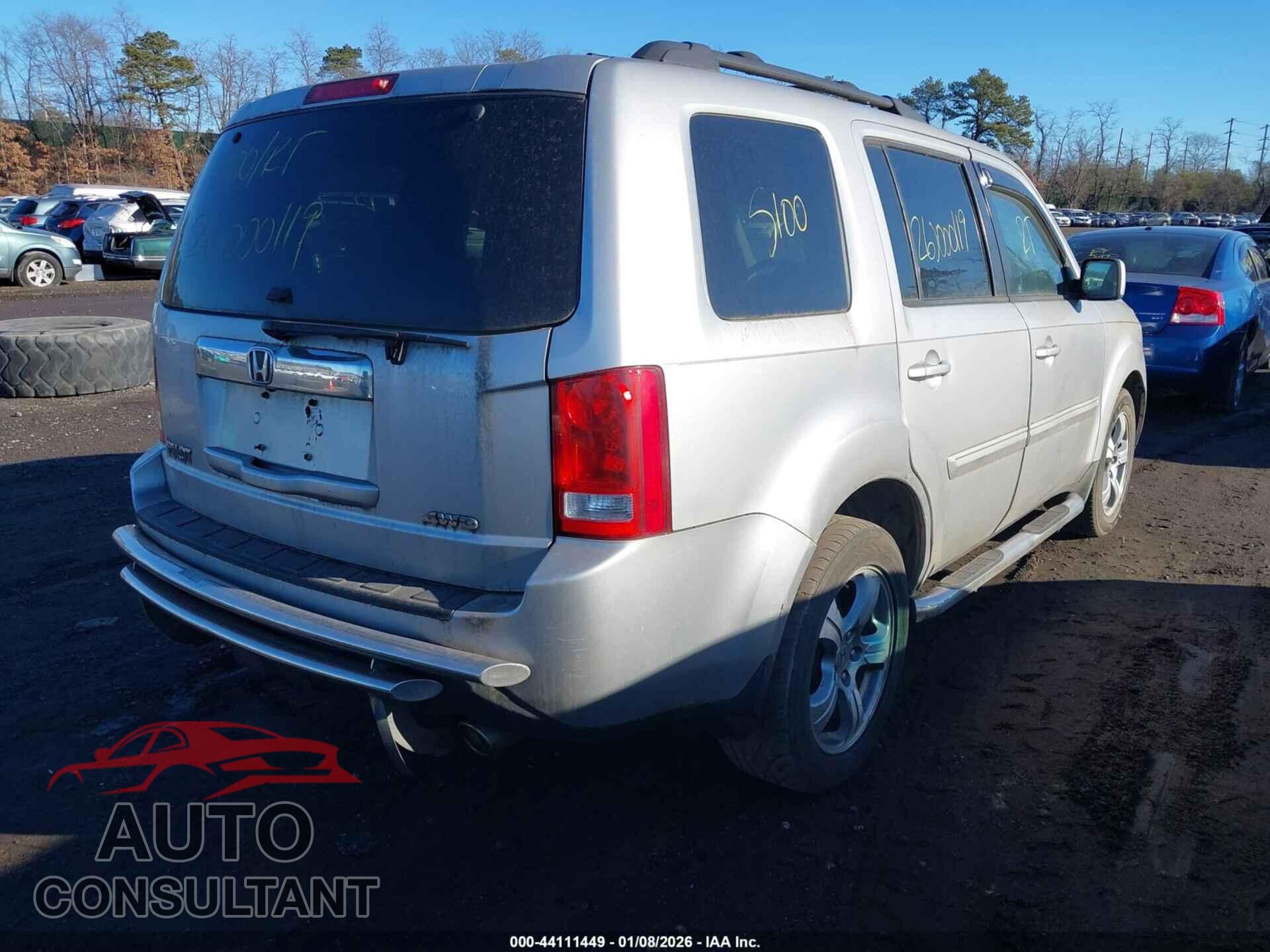 HONDA PILOT 2012 - 5FNYF4H55CB044347