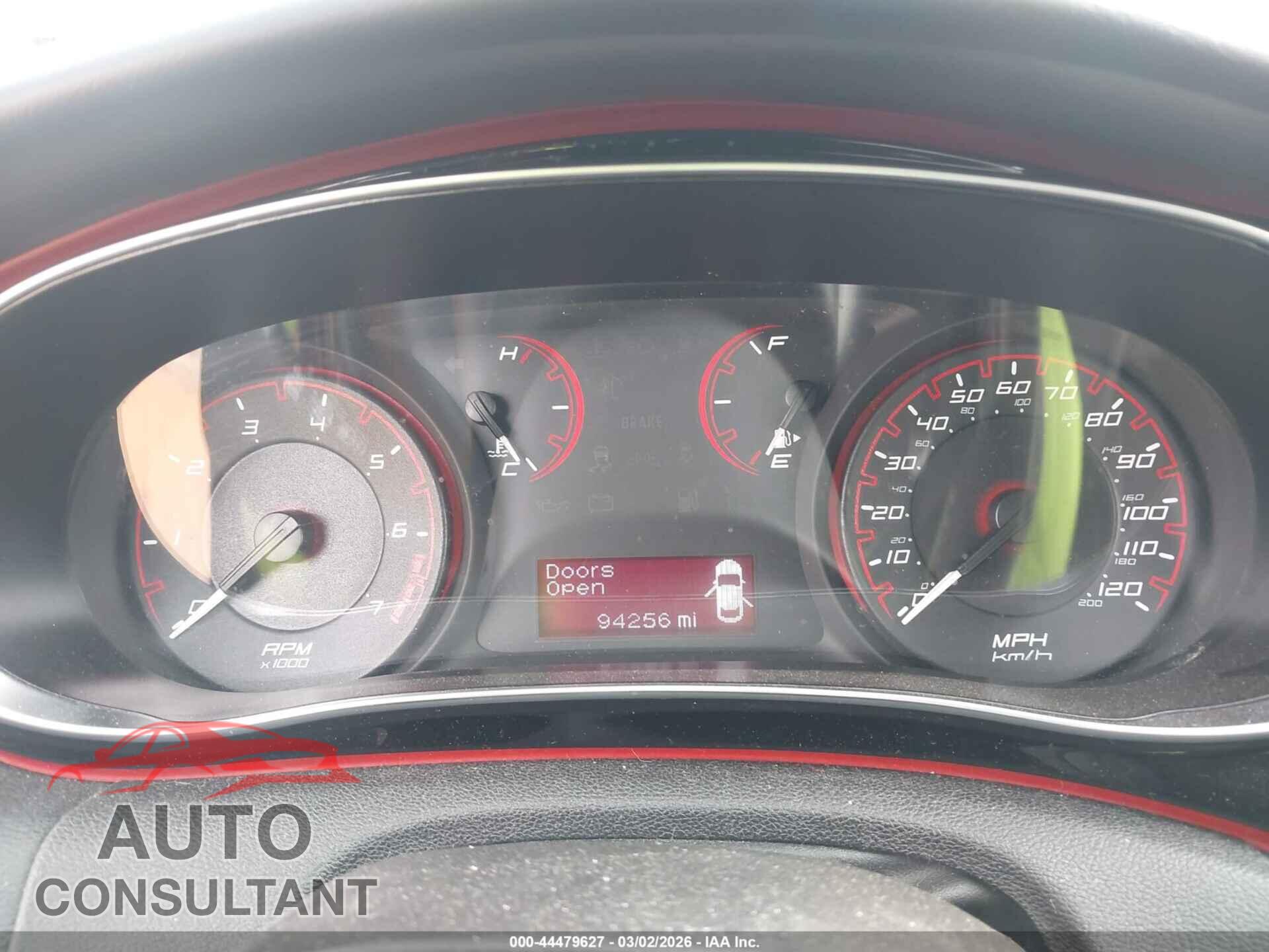 DODGE DART 2015 - 1C3CDFBB2FD112050