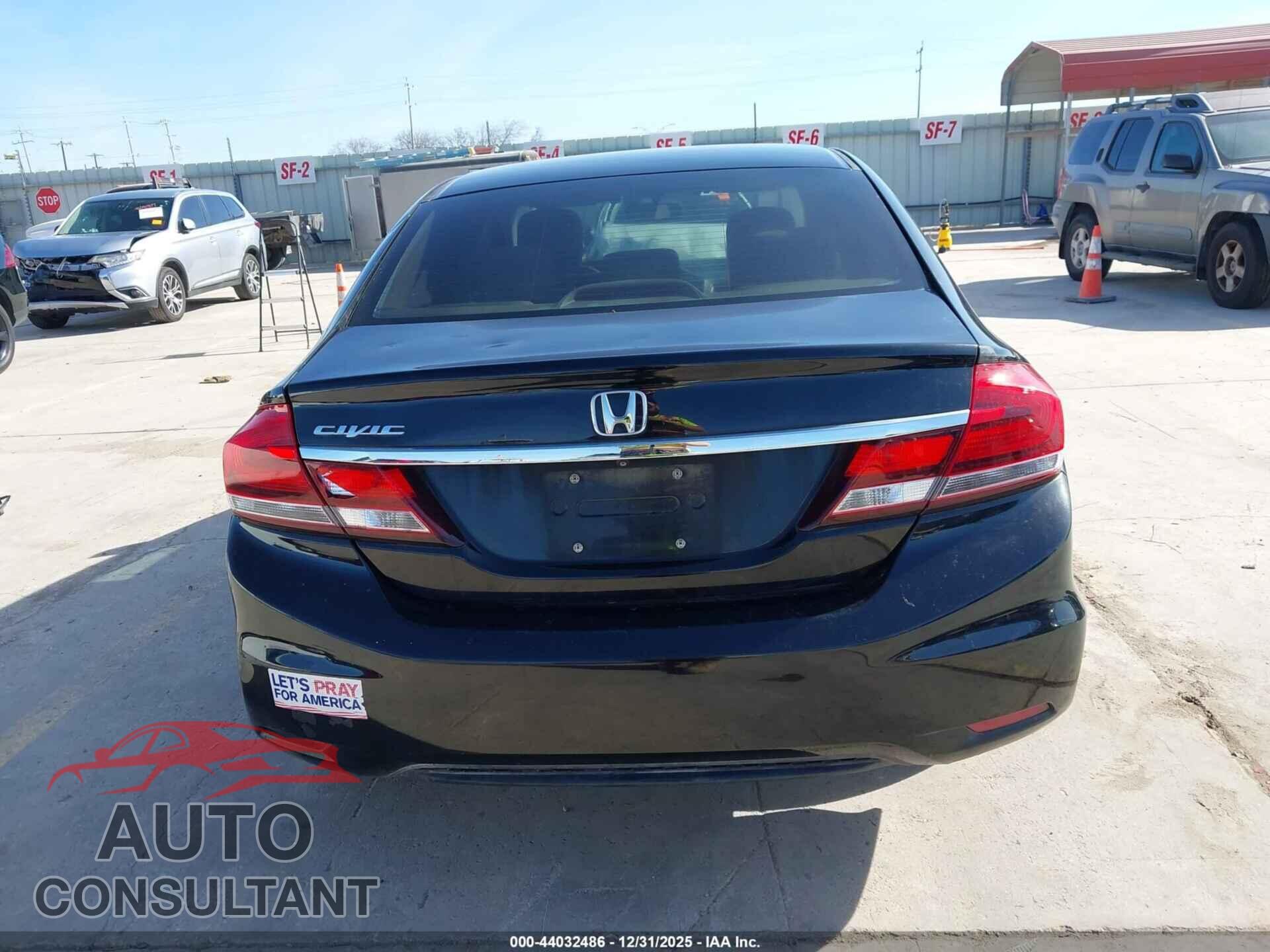 HONDA CIVIC 2013 - 19XFB2F51DE018832