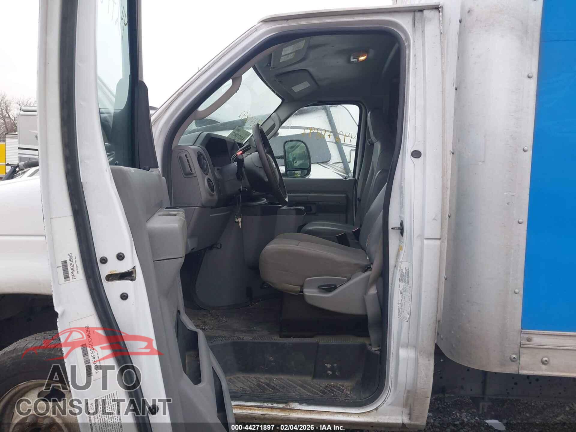 FORD E-450 CUTAWAY 2016 - 1FDXE4FS2GDC46269