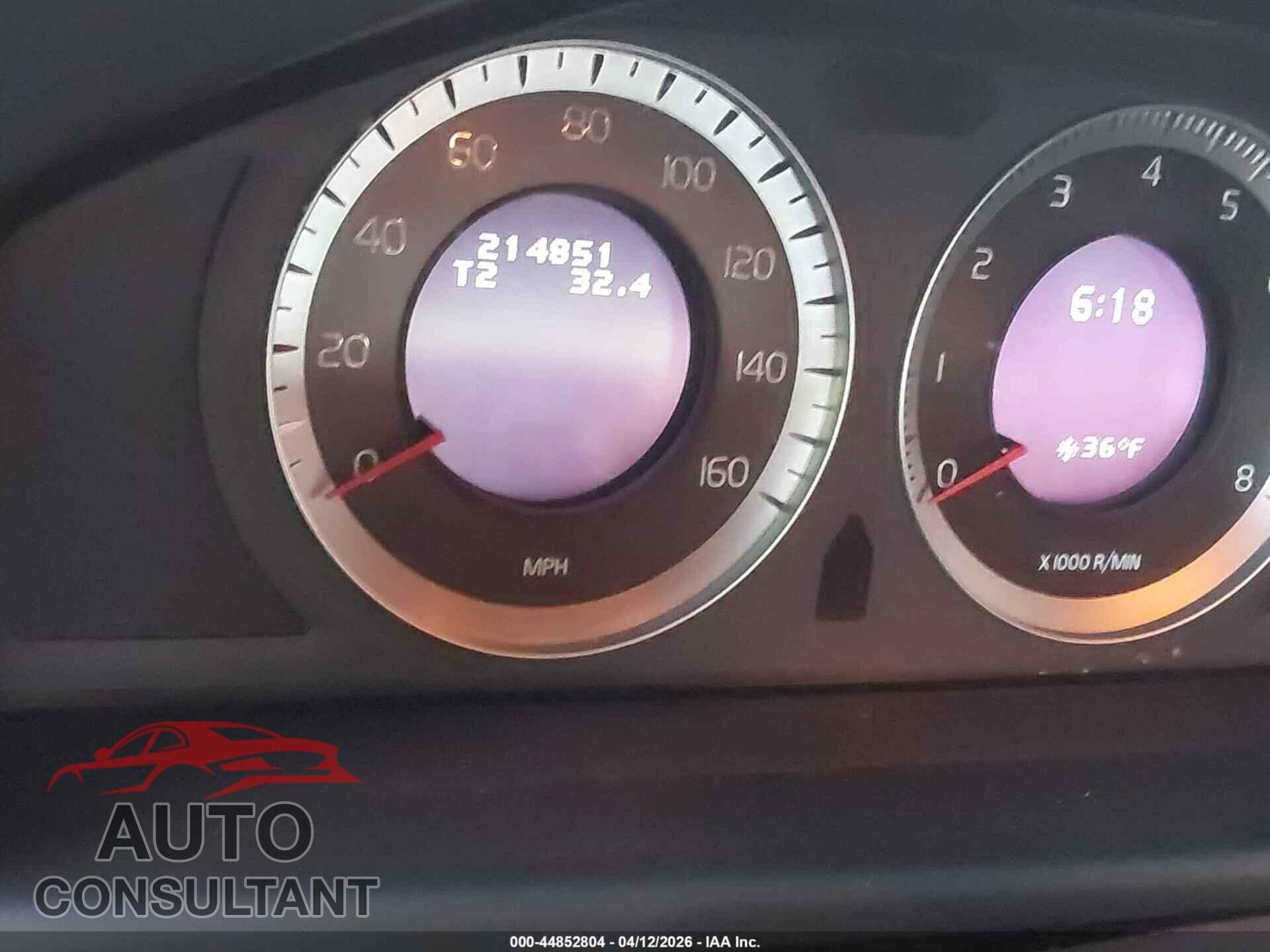 VOLVO S80 2010 - YV1852AR0A1124465