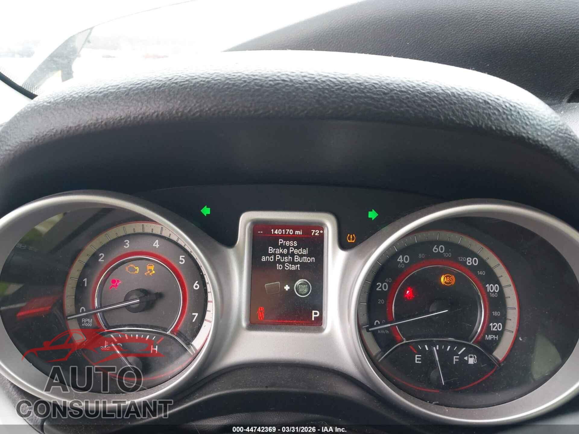 DODGE JOURNEY 2017 - 3C4PDCAB6HT638580