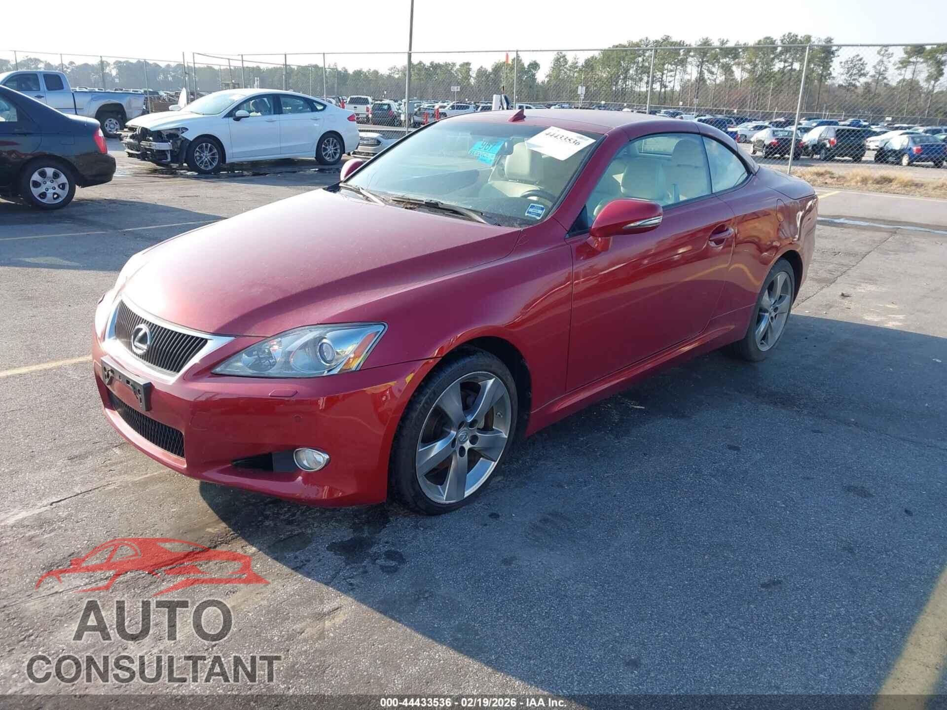 LEXUS IS 250C 2010 - JTHFF2C22A2513367