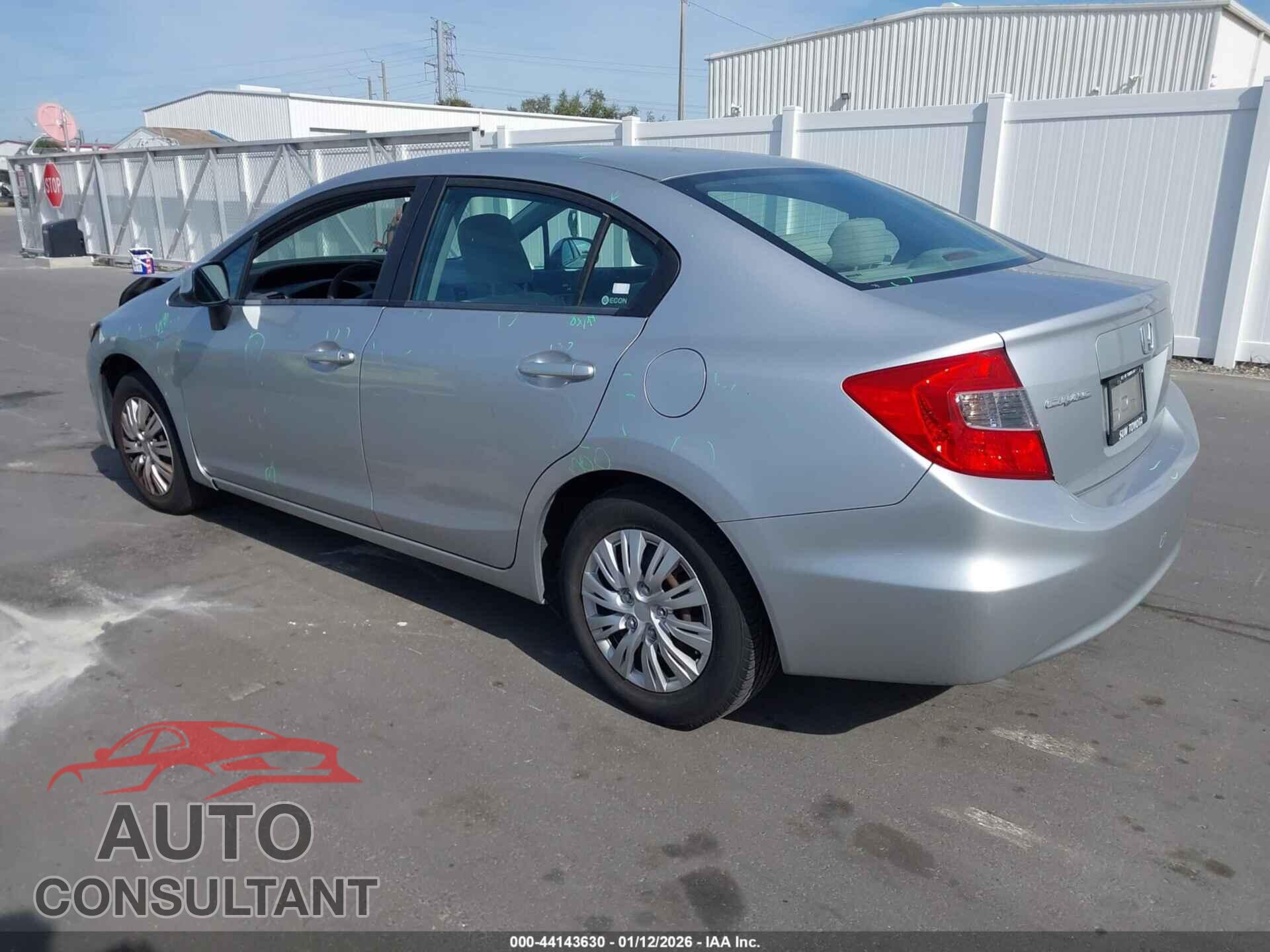 HONDA CIVIC 2012 - 19XFB2F55CE072729