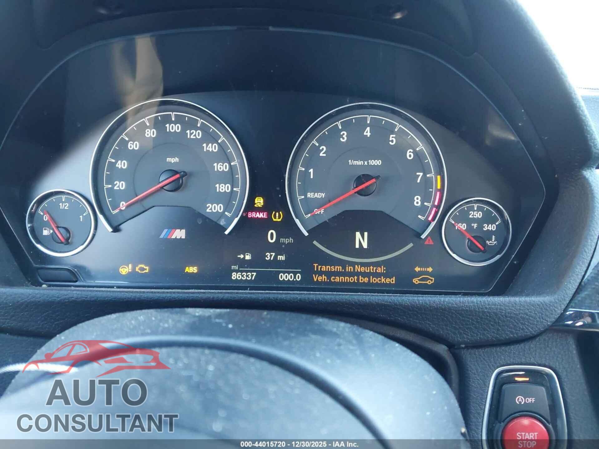 BMW M3 2017 - WBS8M9C54H5G42427