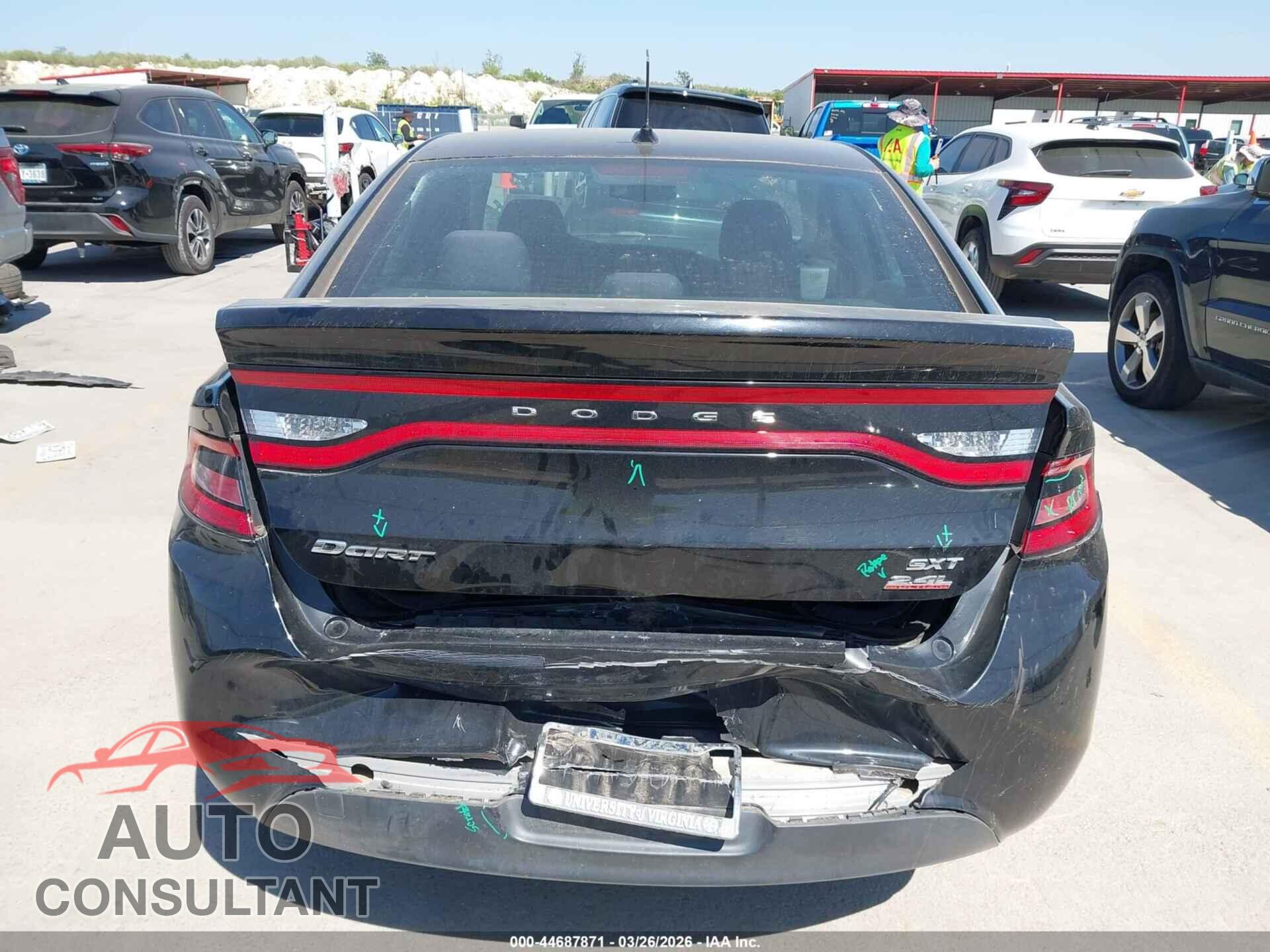 DODGE DART 2014 - 1C3CDFBB1ED851599