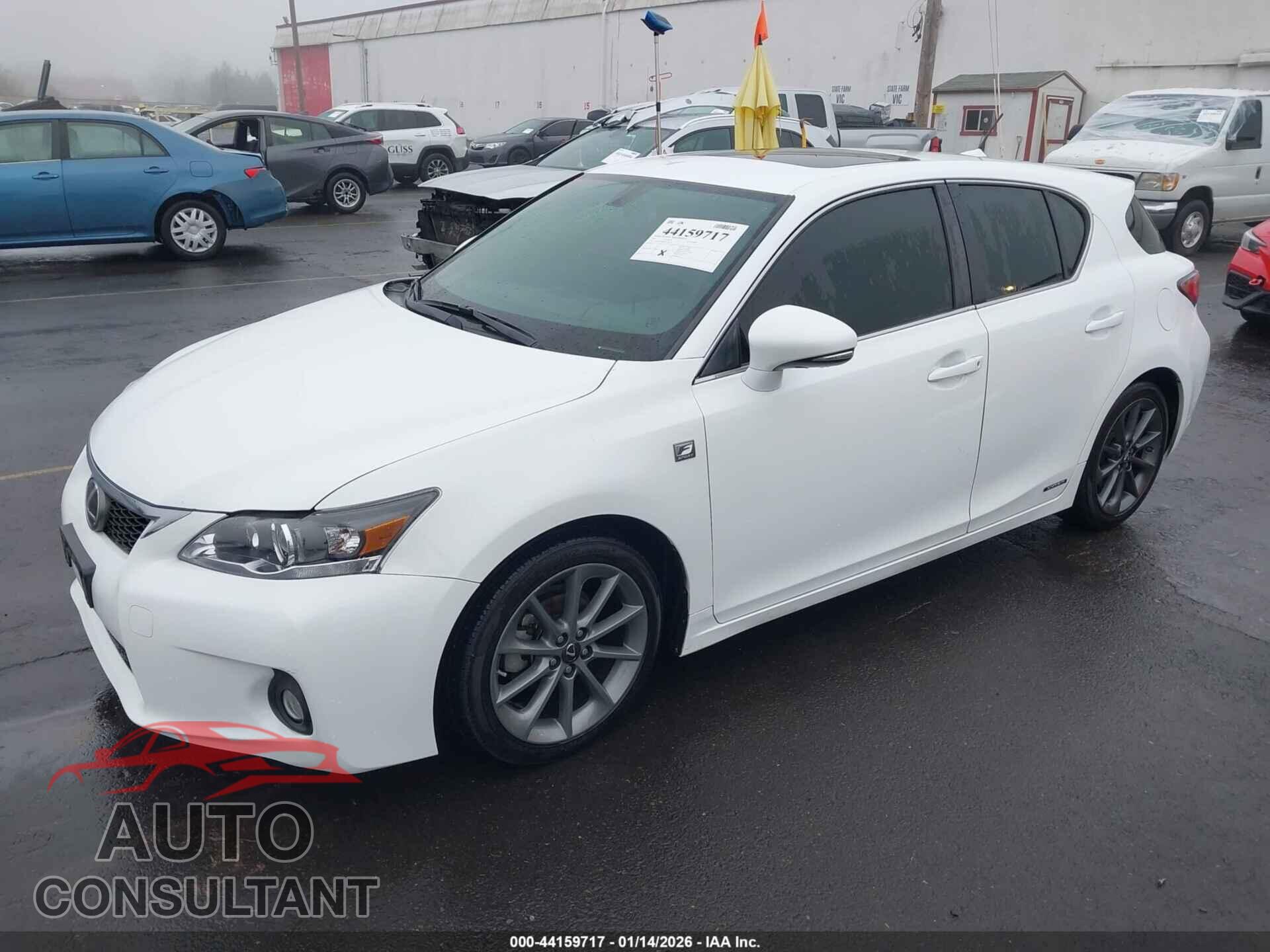 LEXUS CT 200H 2013 - JTHKD5BH4D2170674