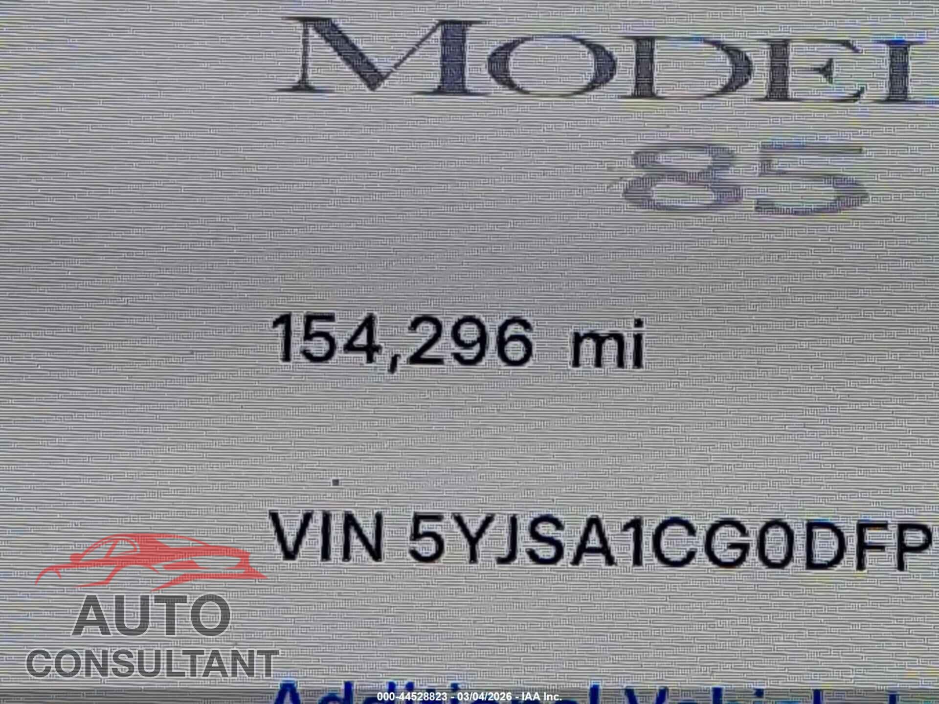 TESLA MODEL S 2013 - 5YJSA1CG0DFP27490