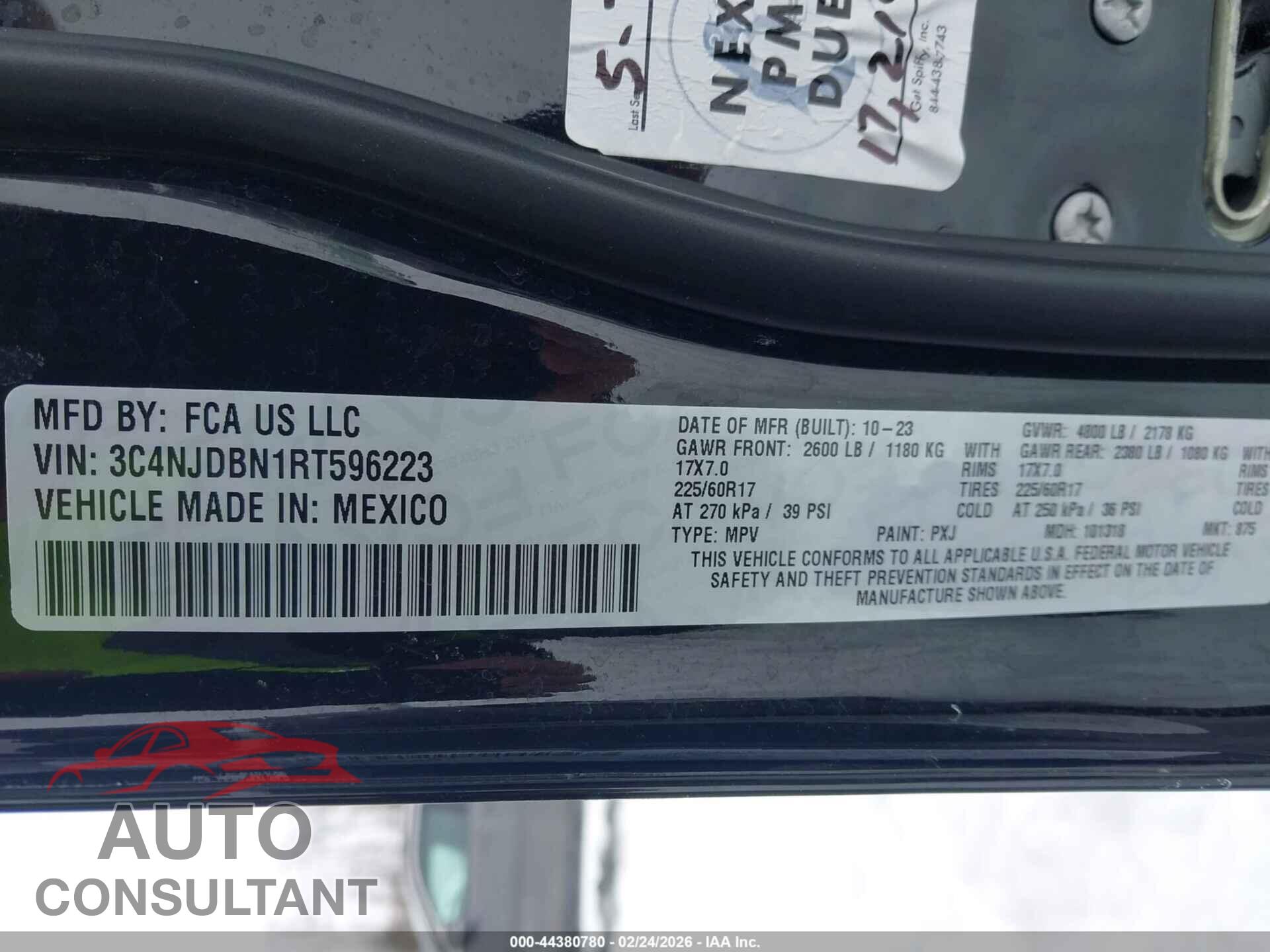 JEEP COMPASS 2024 - 3C4NJDBN1RT596223