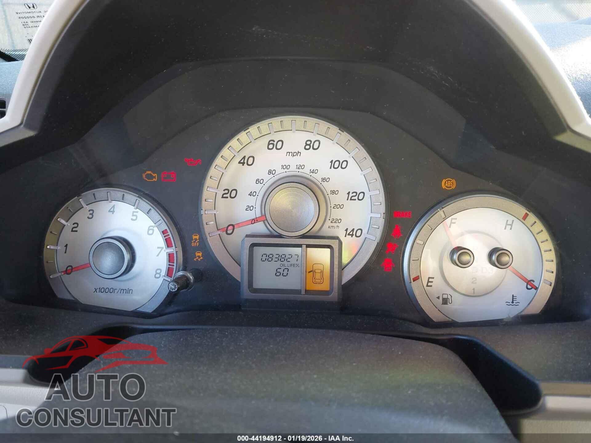 HONDA PILOT 2013 - 5FNYF3H20DB014478
