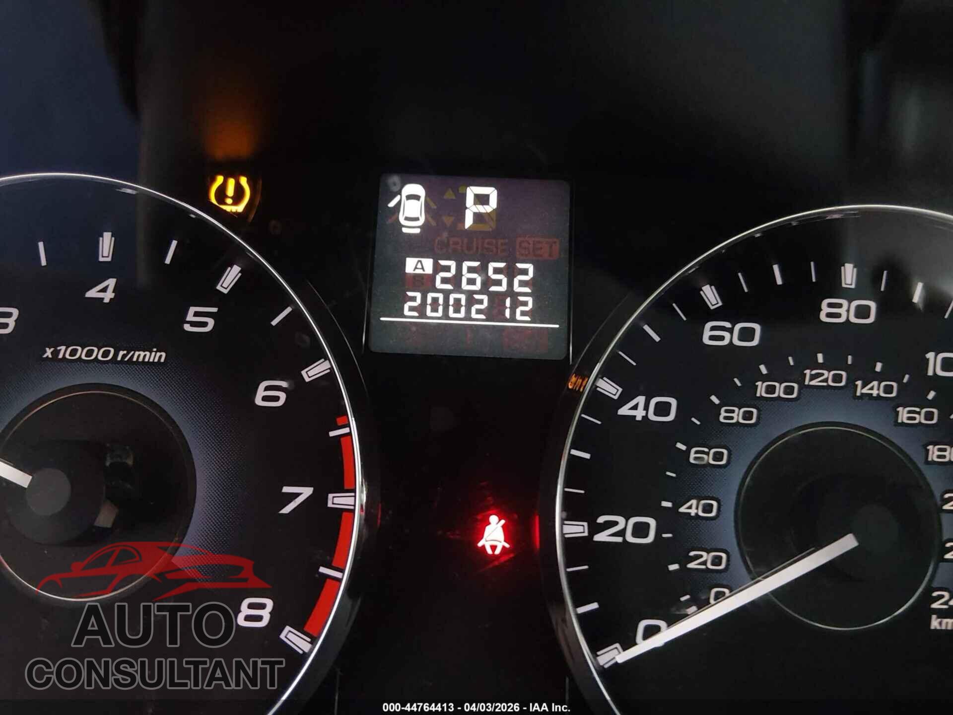 SUBARU OUTBACK 2012 - 4S4BRBCC2C3272418