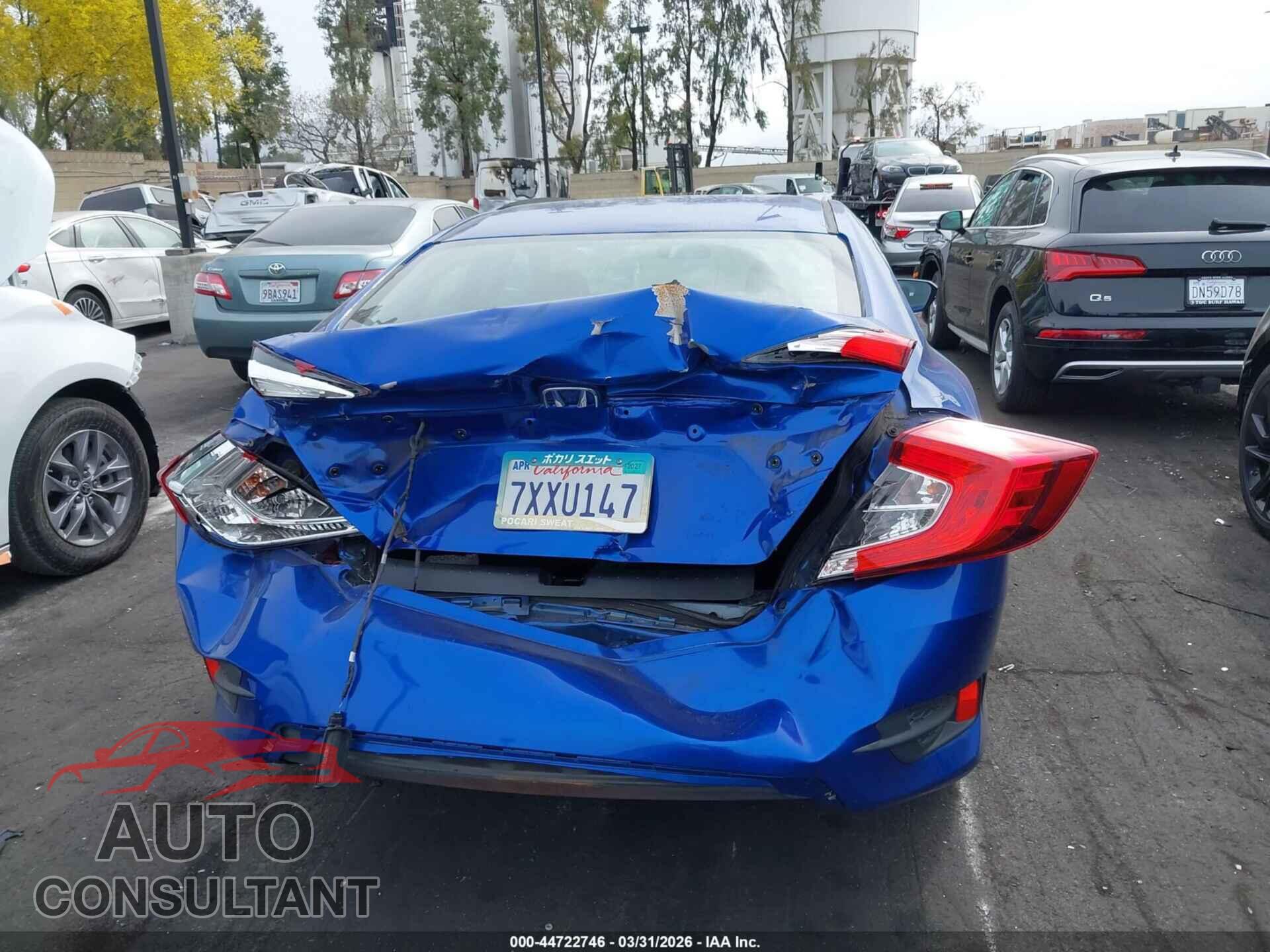HONDA CIVIC 2017 - 19XFC2F59HE217923