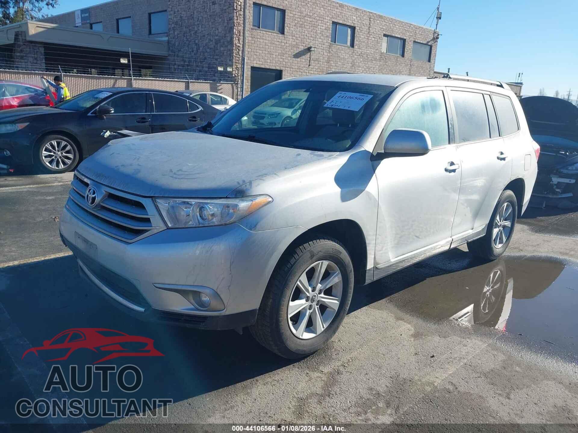 TOYOTA HIGHLANDER 2013 - 5TDBK3EH2DS193998