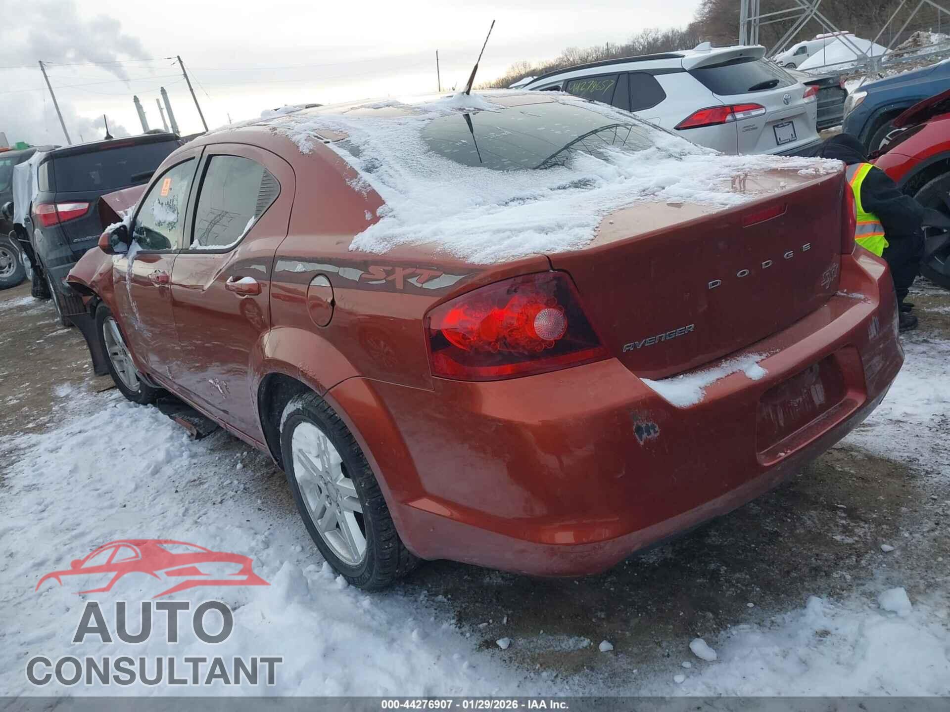 DODGE AVENGER 2012 - 1C3CDZCB1CN179549