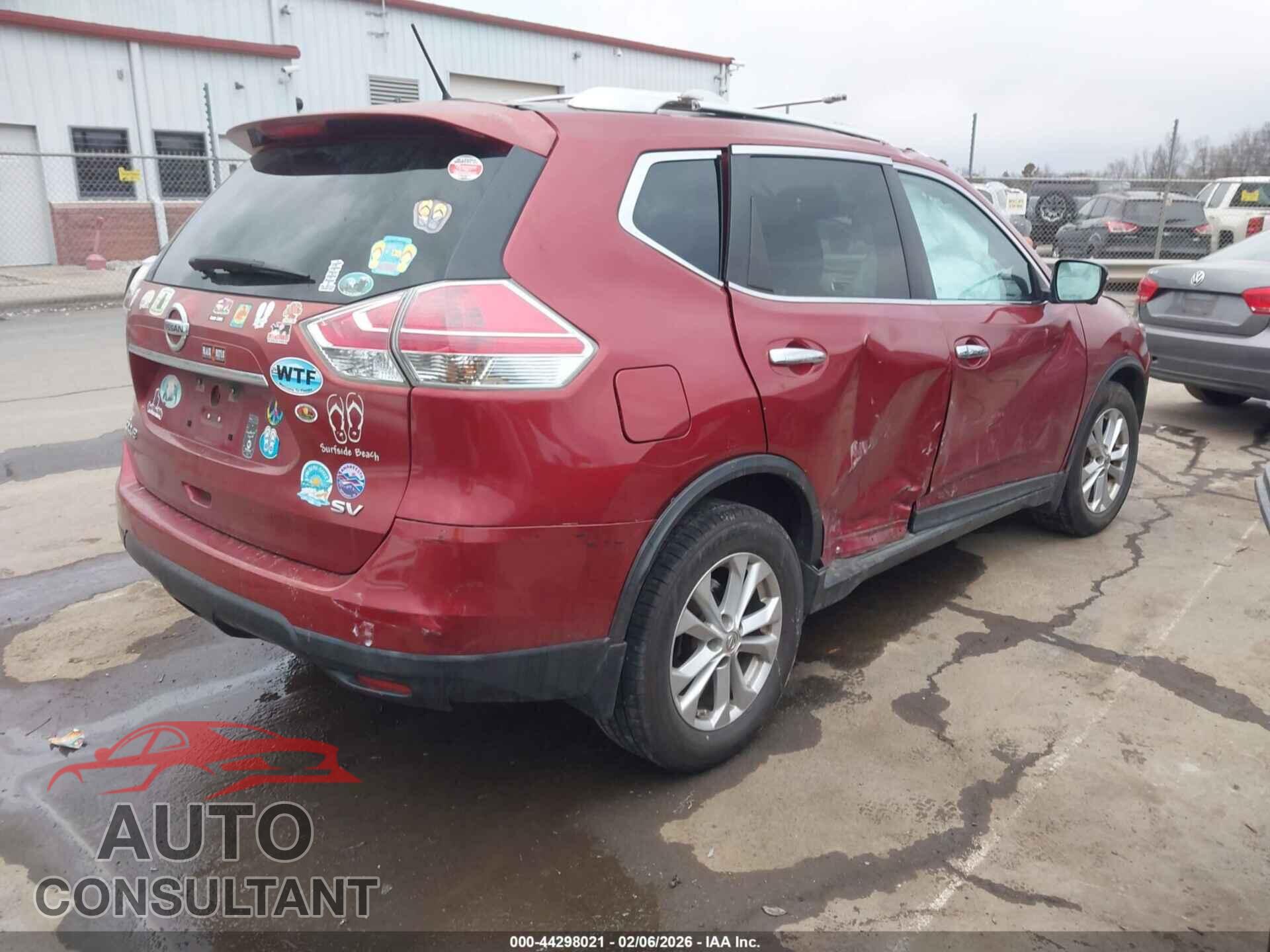 NISSAN ROGUE 2015 - KNMAT2MT3FP571171