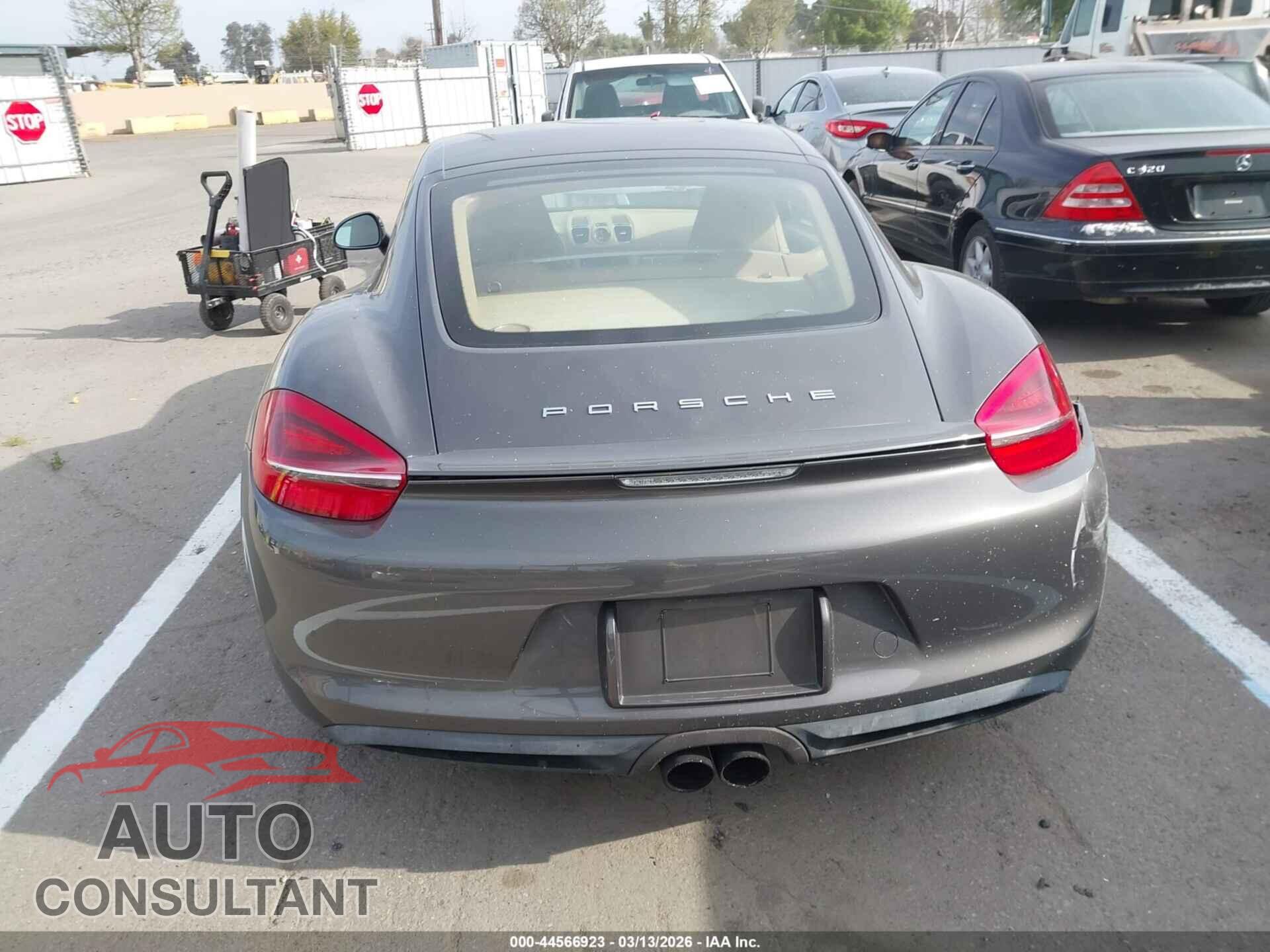PORSCHE CAYMAN 2016 - WP0AA2A87GK170789
