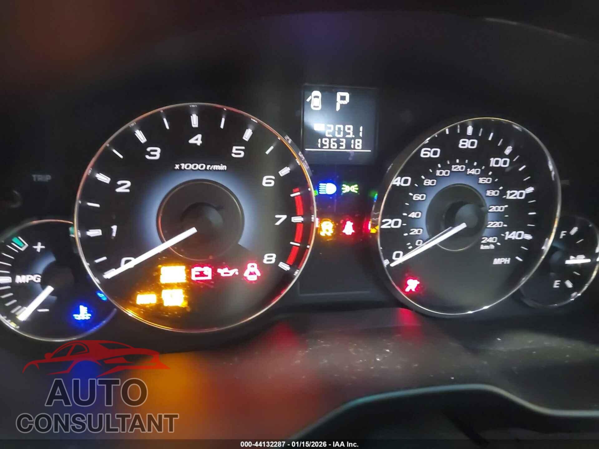 SUBARU OUTBACK 2011 - 4S4BRCAC3B3430210