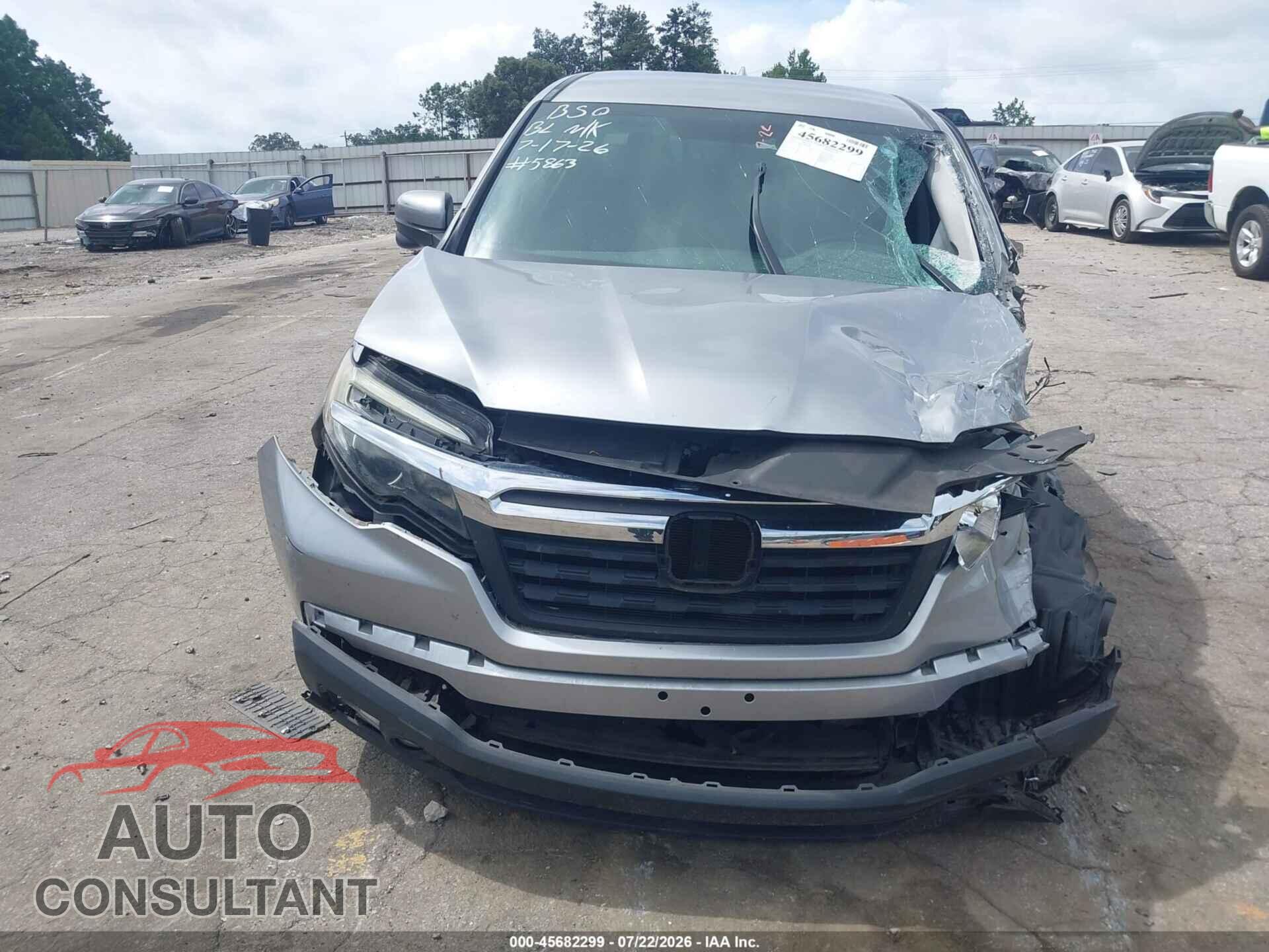 HONDA RIDGELINE 2017 - 5FPYK2F61HB005863