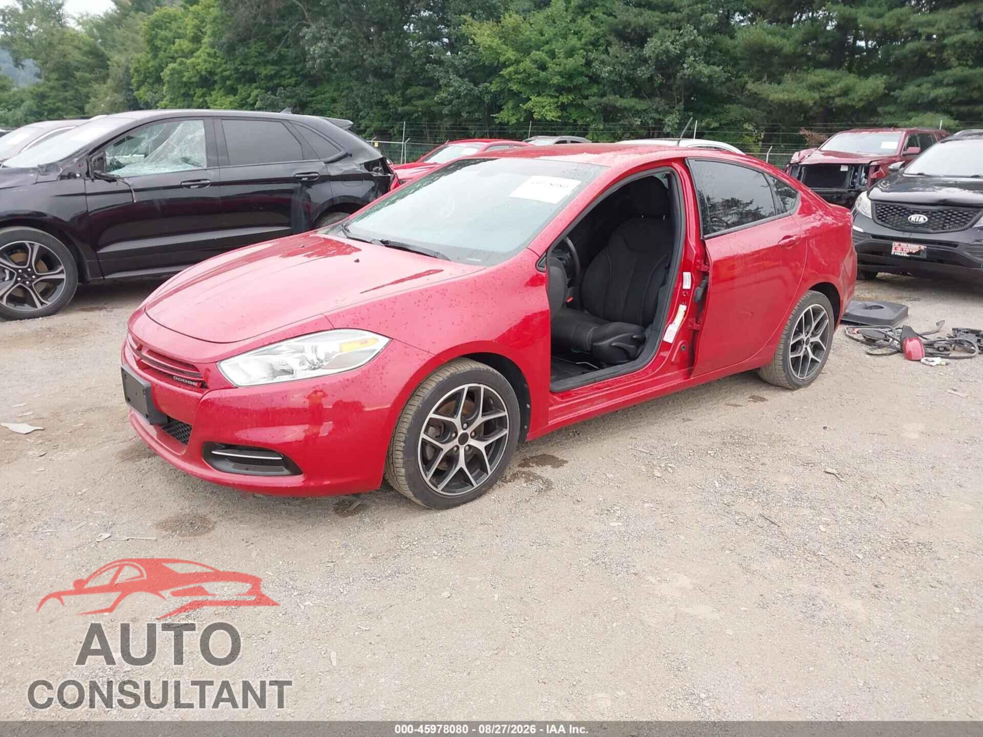 DODGE DART 2013 - 1C3CDFBA7DD153214