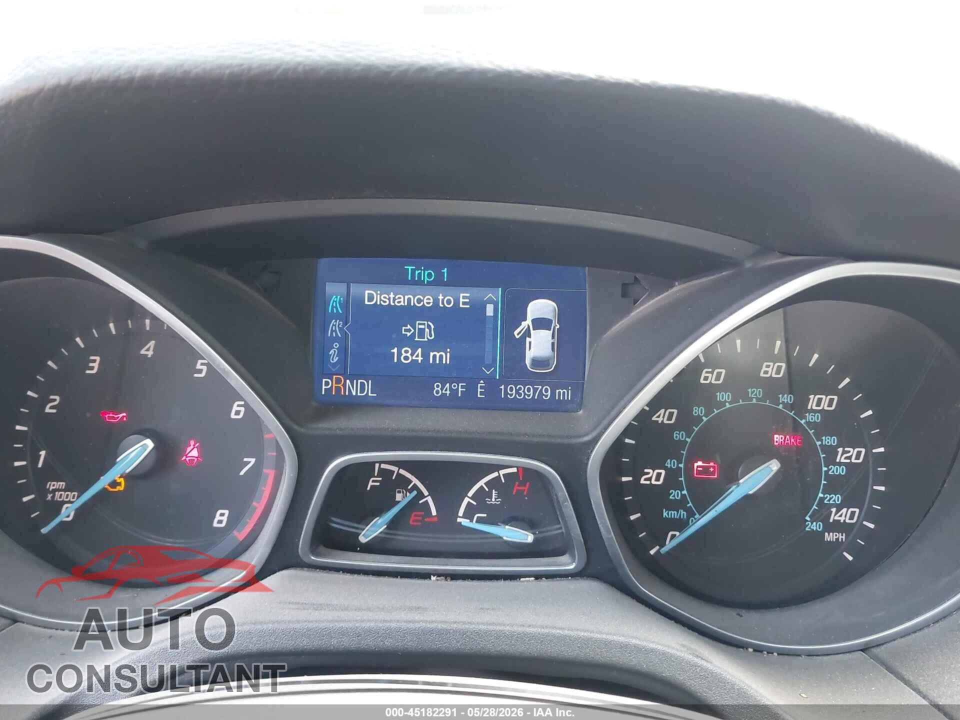FORD FOCUS 2013 - 1FADP3F23DL374426
