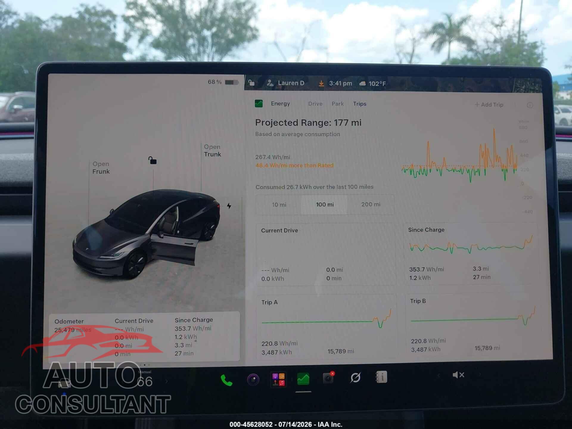 TESLA MODEL 3 2024 - 5YJ3E1EA2RF855416