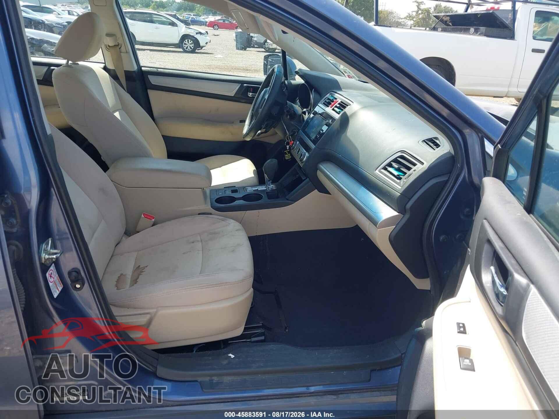 SUBARU LEGACY 2016 - 4S3BNBC60G3049066