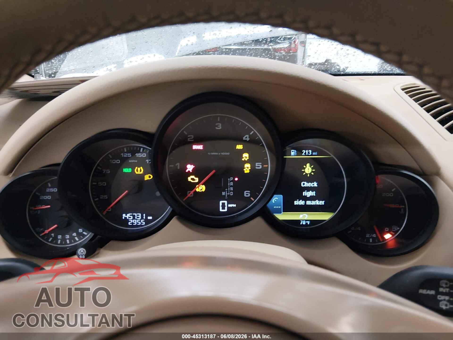 PORSCHE CAYENNE 2013 - WP1AF2A25DLA42360