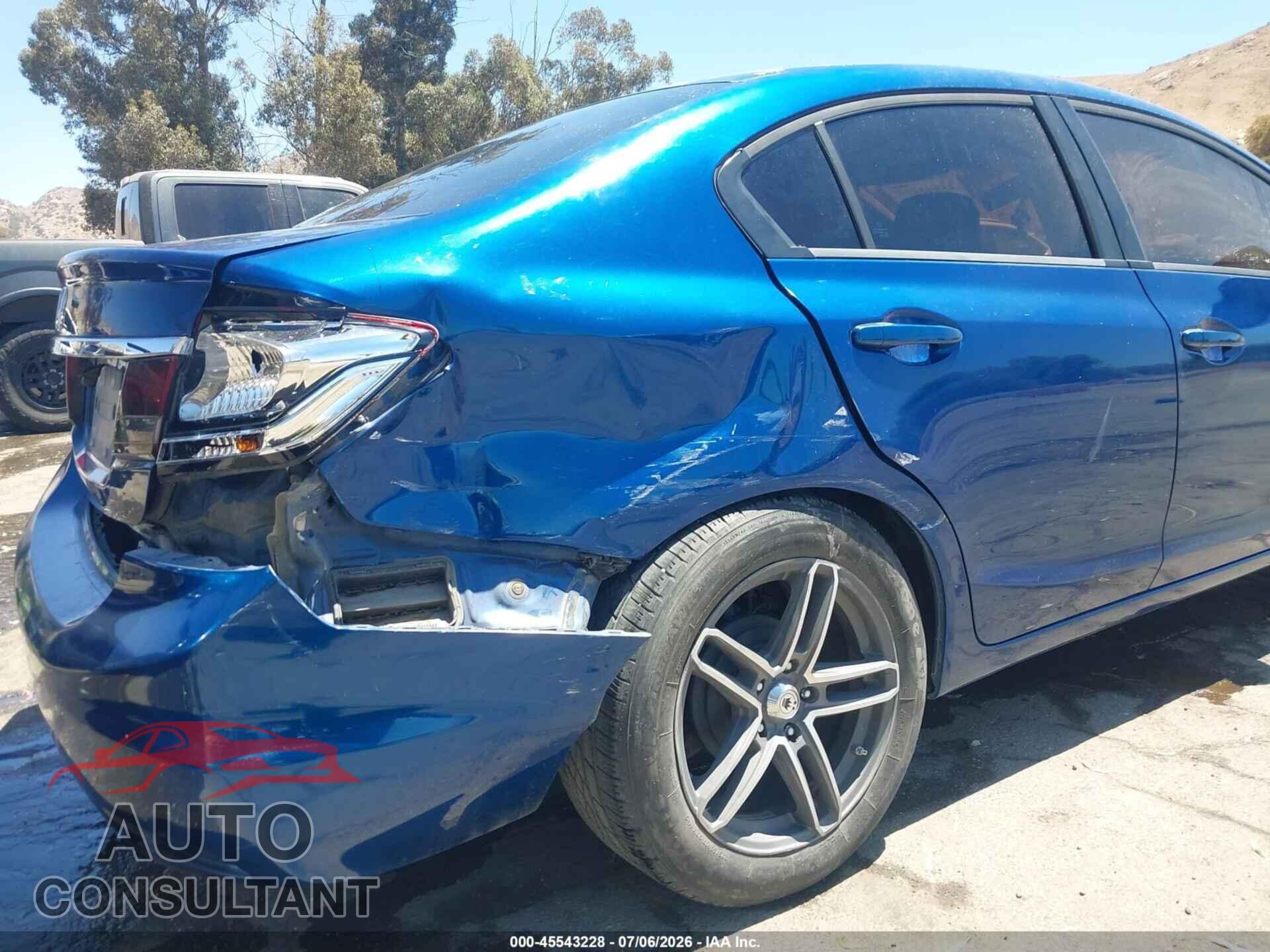 HONDA CIVIC 2013 - 19XFB2F50DE275075