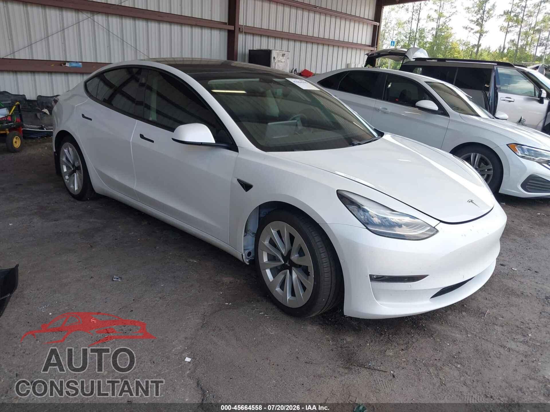 TESLA MODEL 3 2021 - 5YJ3E1EA8MF856708