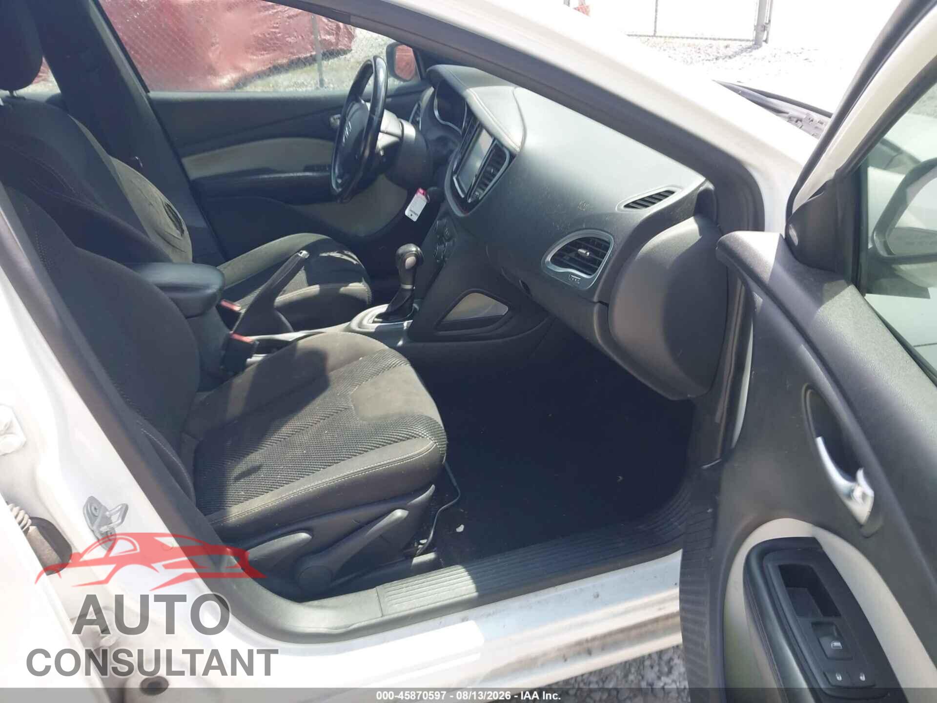 DODGE DART 2015 - 1C3CDFBB8FD352607
